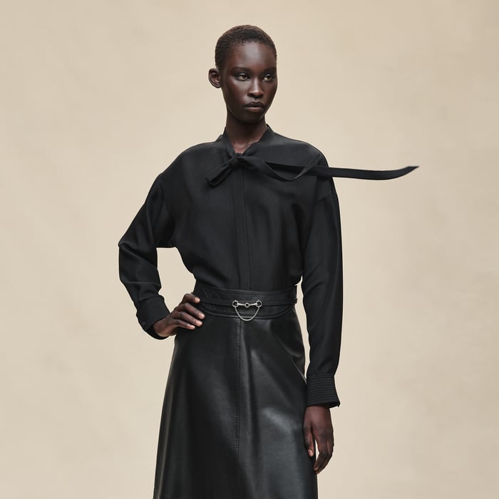 Noir Silk Shirt