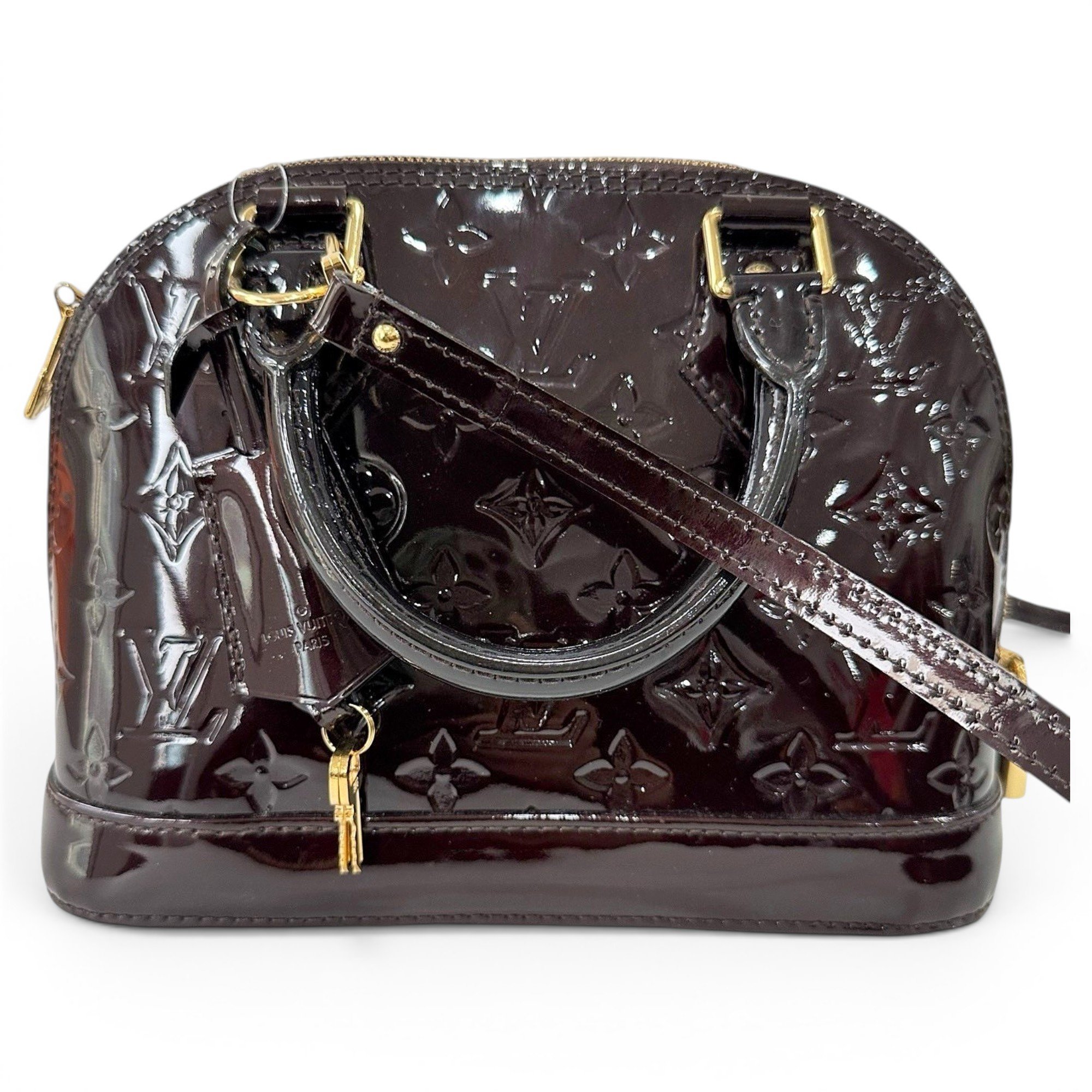 Alma BB patent leather crossbody bag