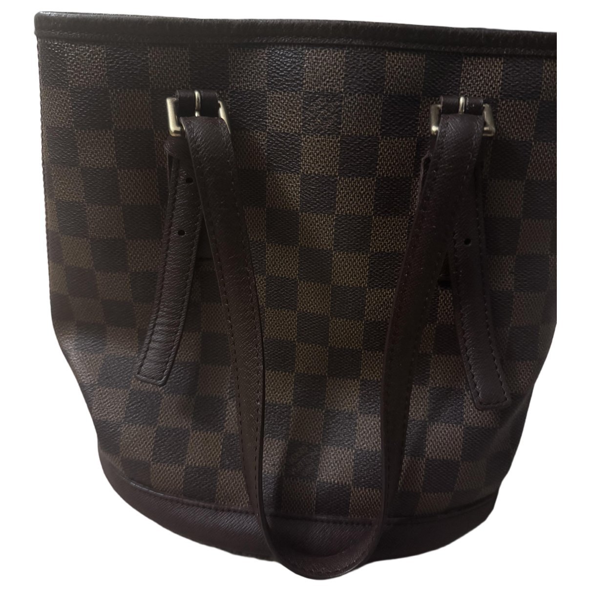 Bucket leather handbag