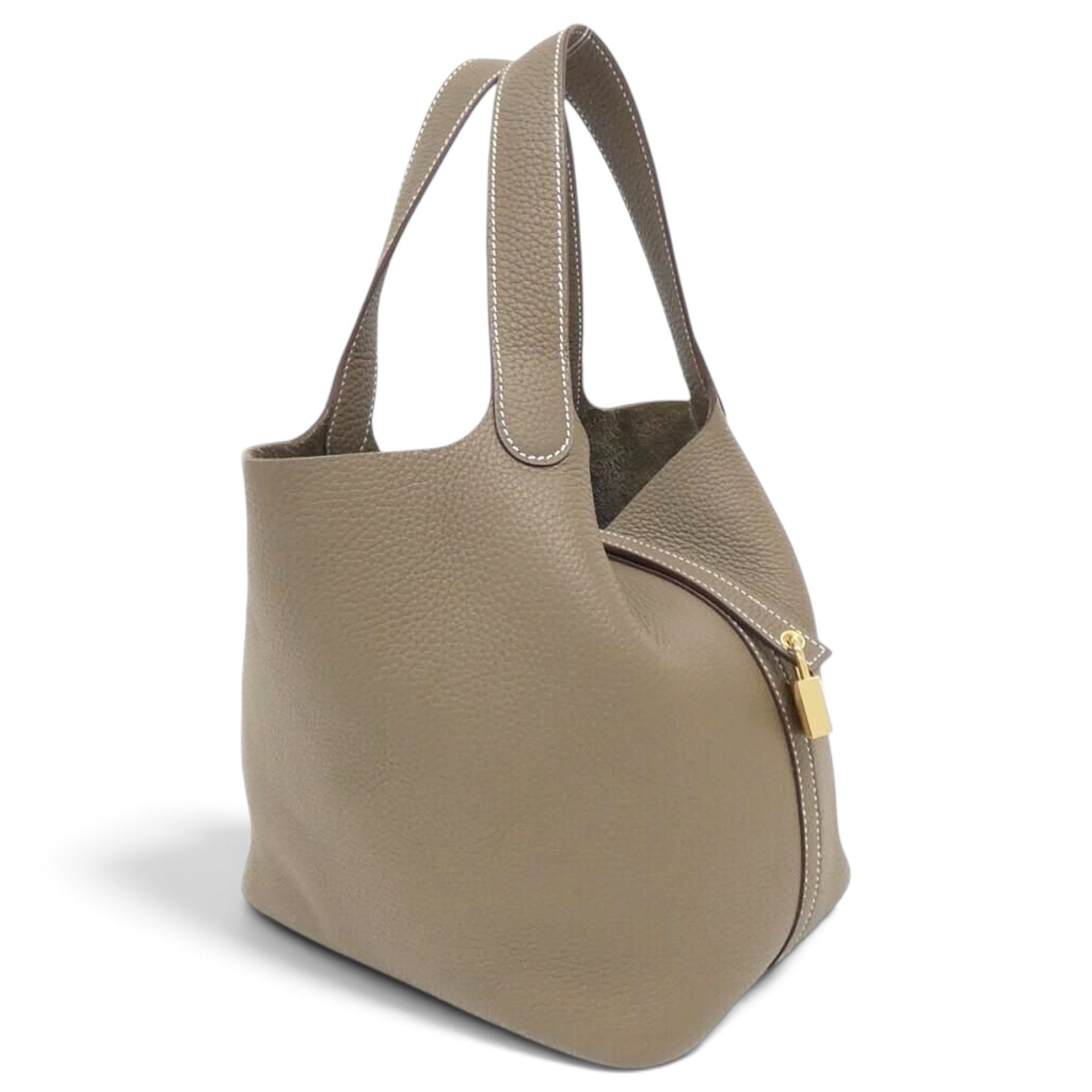 Picotin leather handbag
