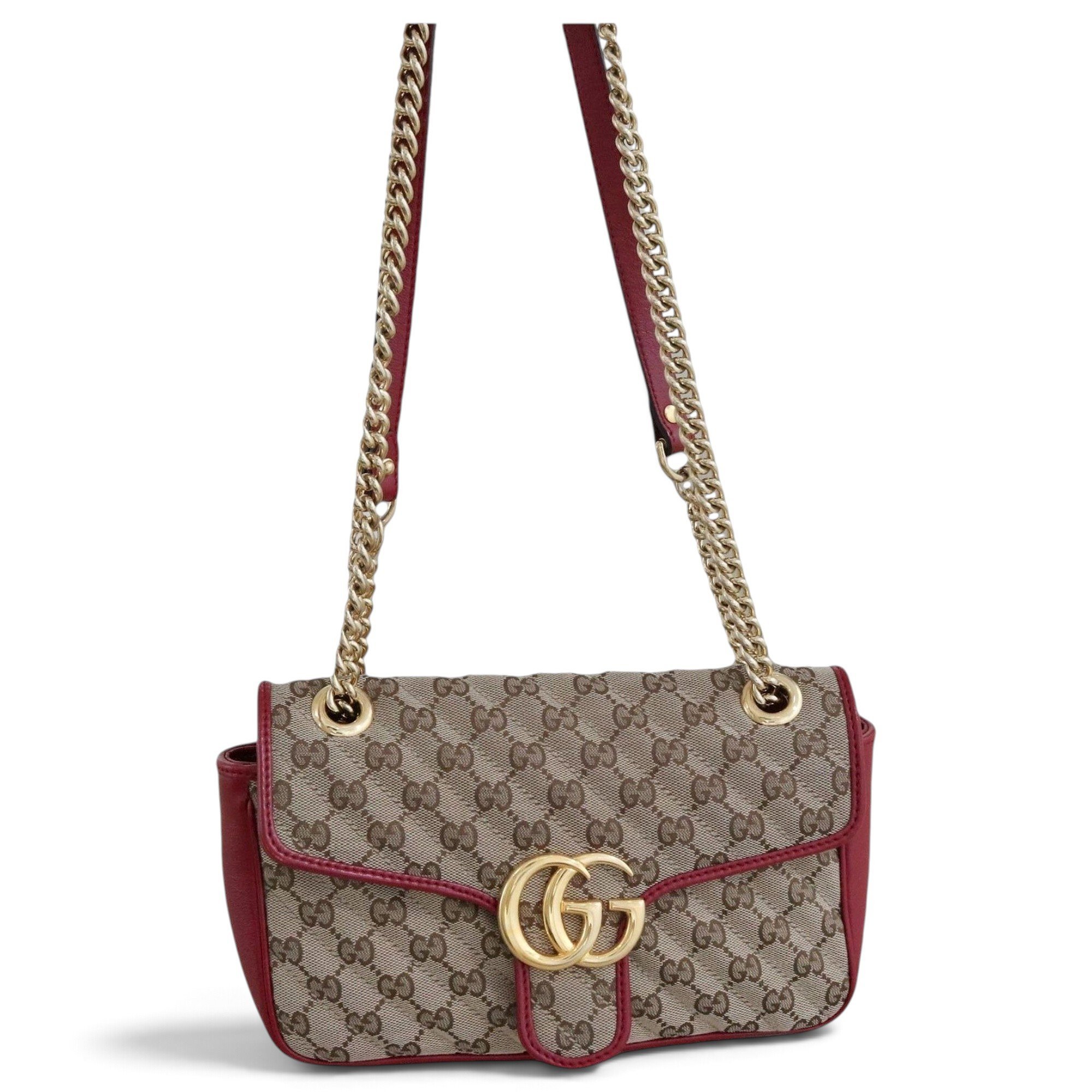 GG Marmont Flap leather handbag