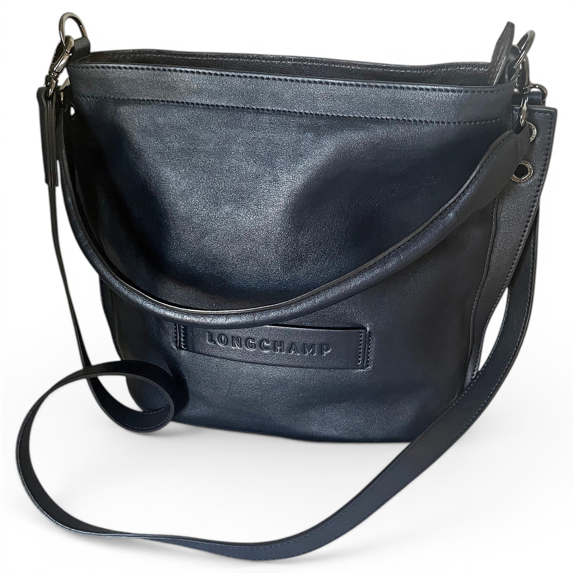 3D leather handbag