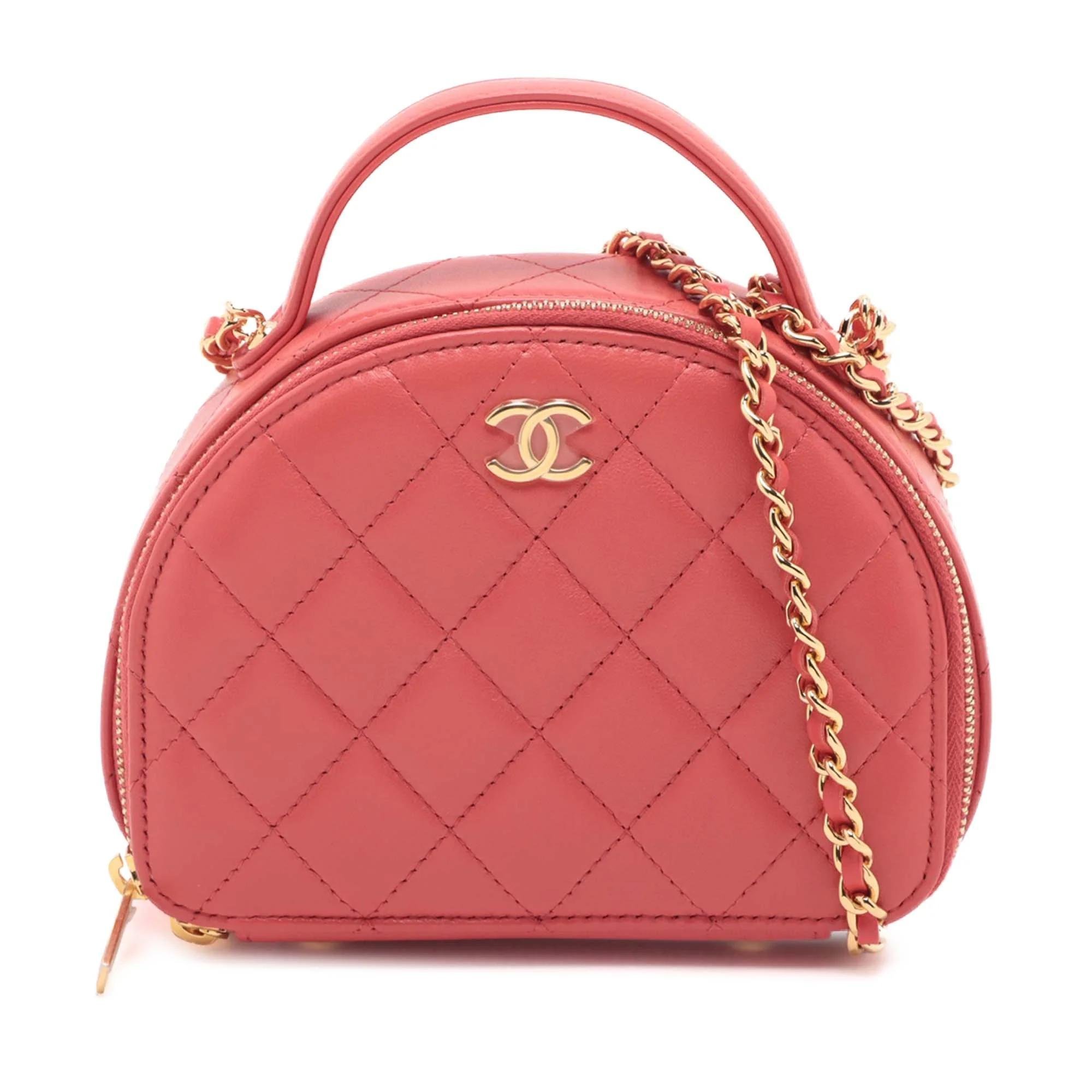 Vanity pony-style calfskin handbag