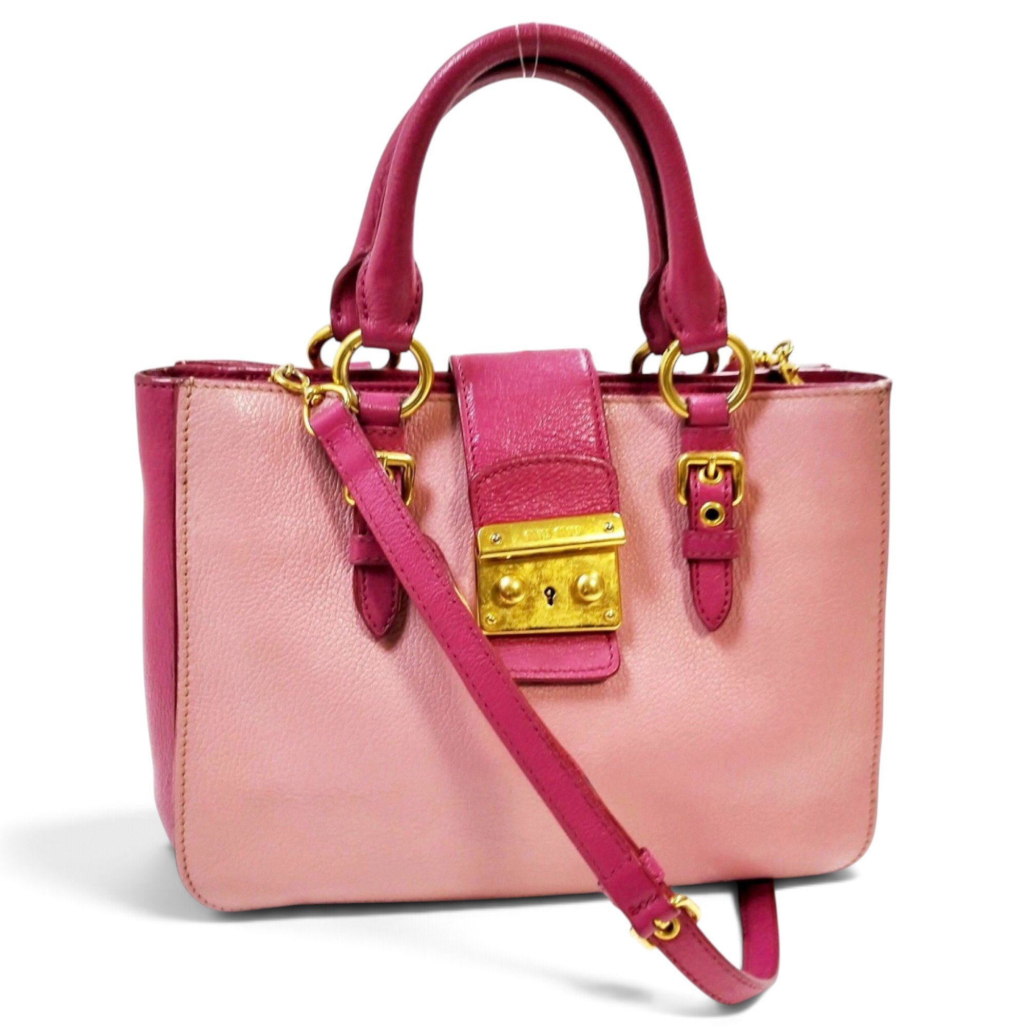 Miu Confidential leather handbag
