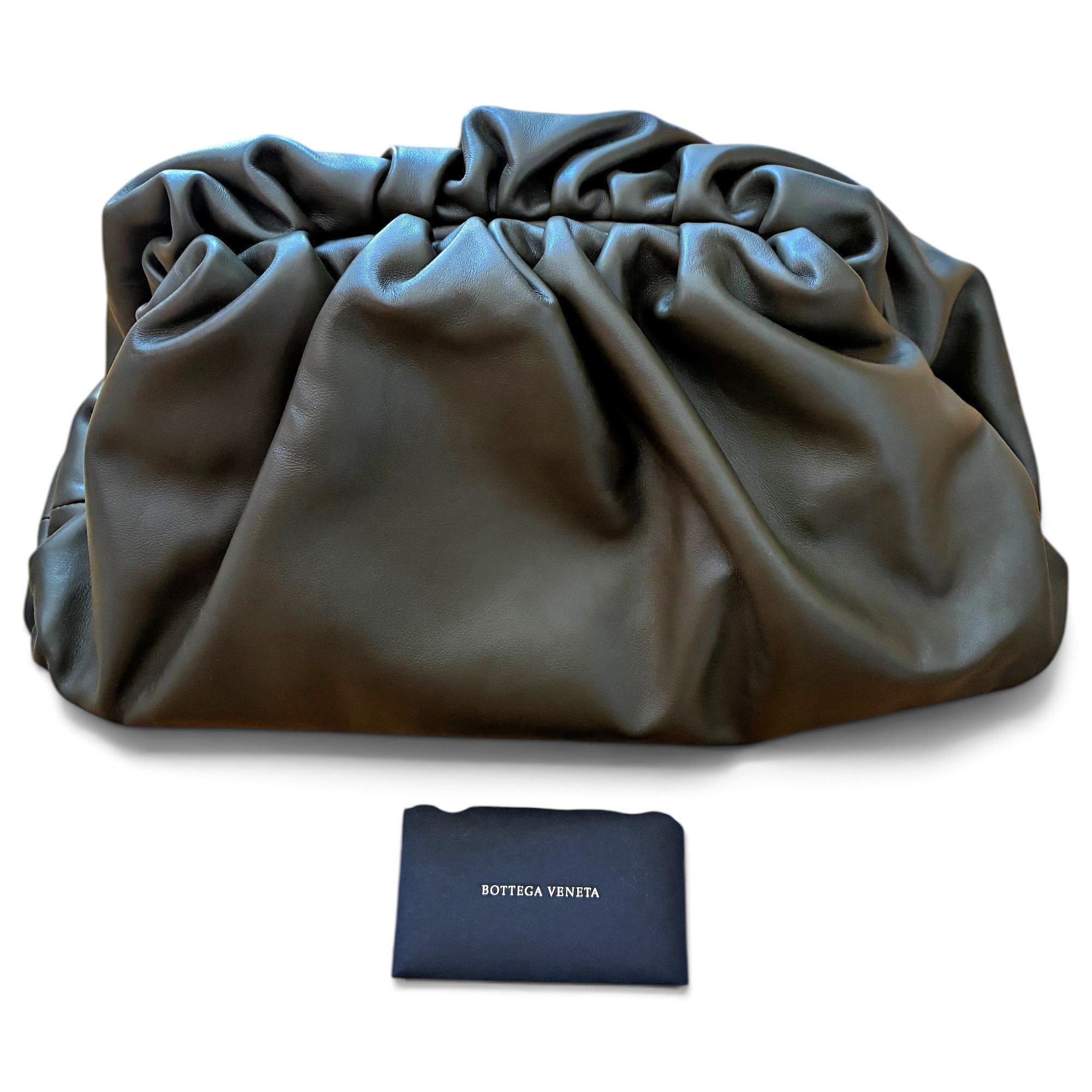 Pouch leather handbag