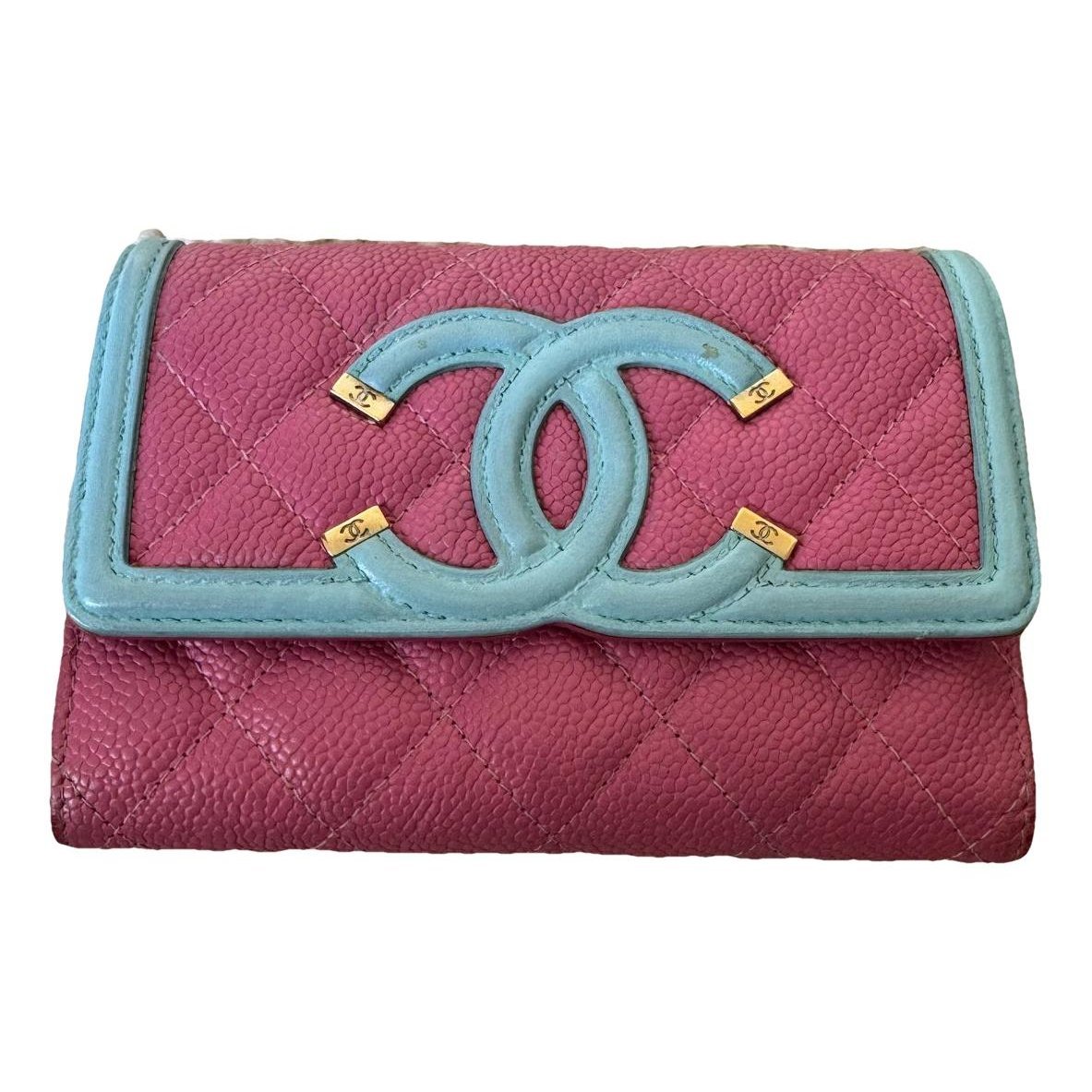 Leather clutch bag