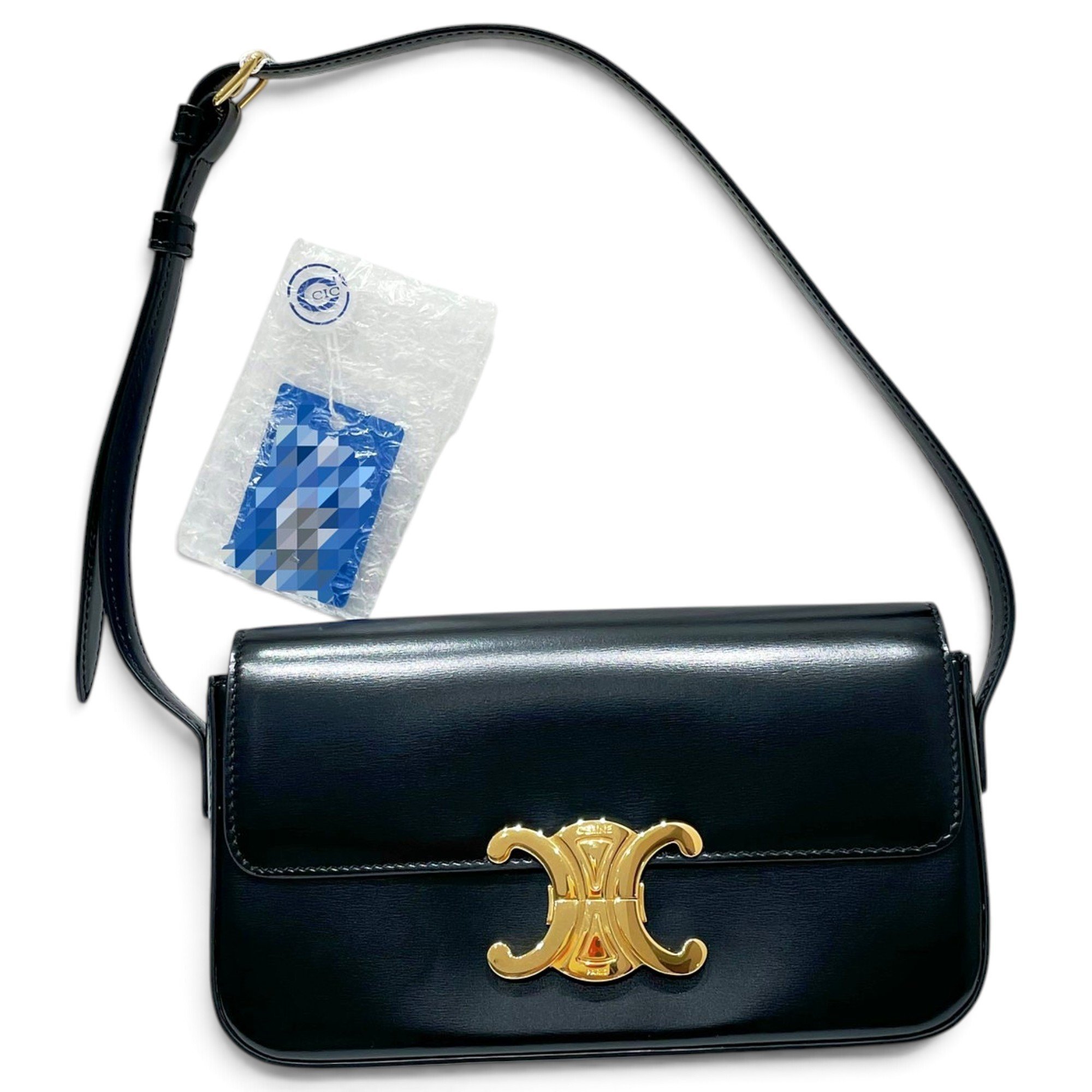 Triomphe Long leather handbag