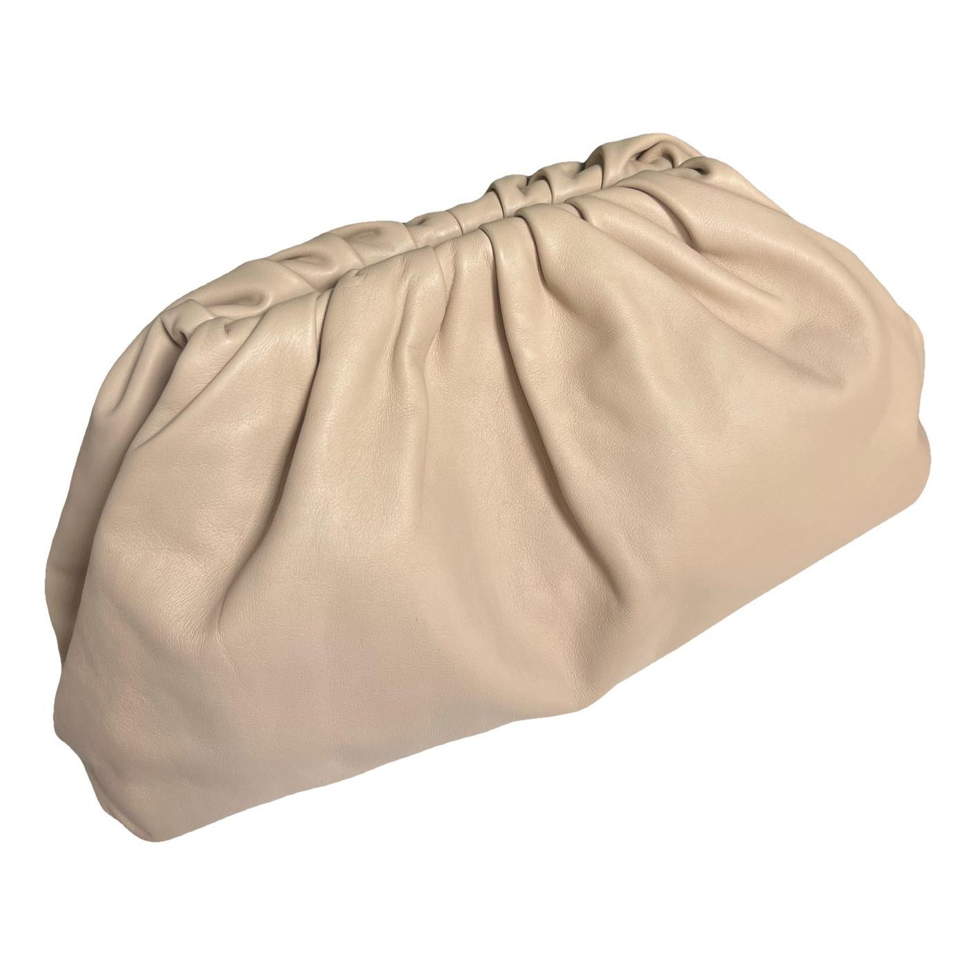 Pouch leather clutch bag