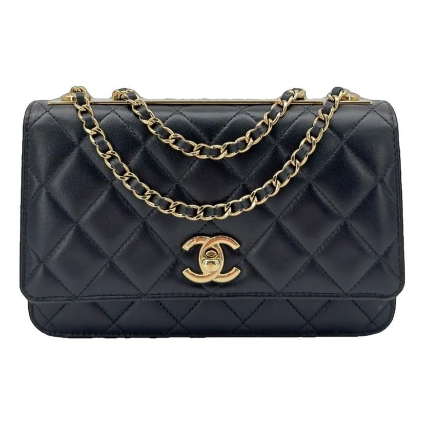 Trendy CC Wallet on Chain leather crossbody bag
