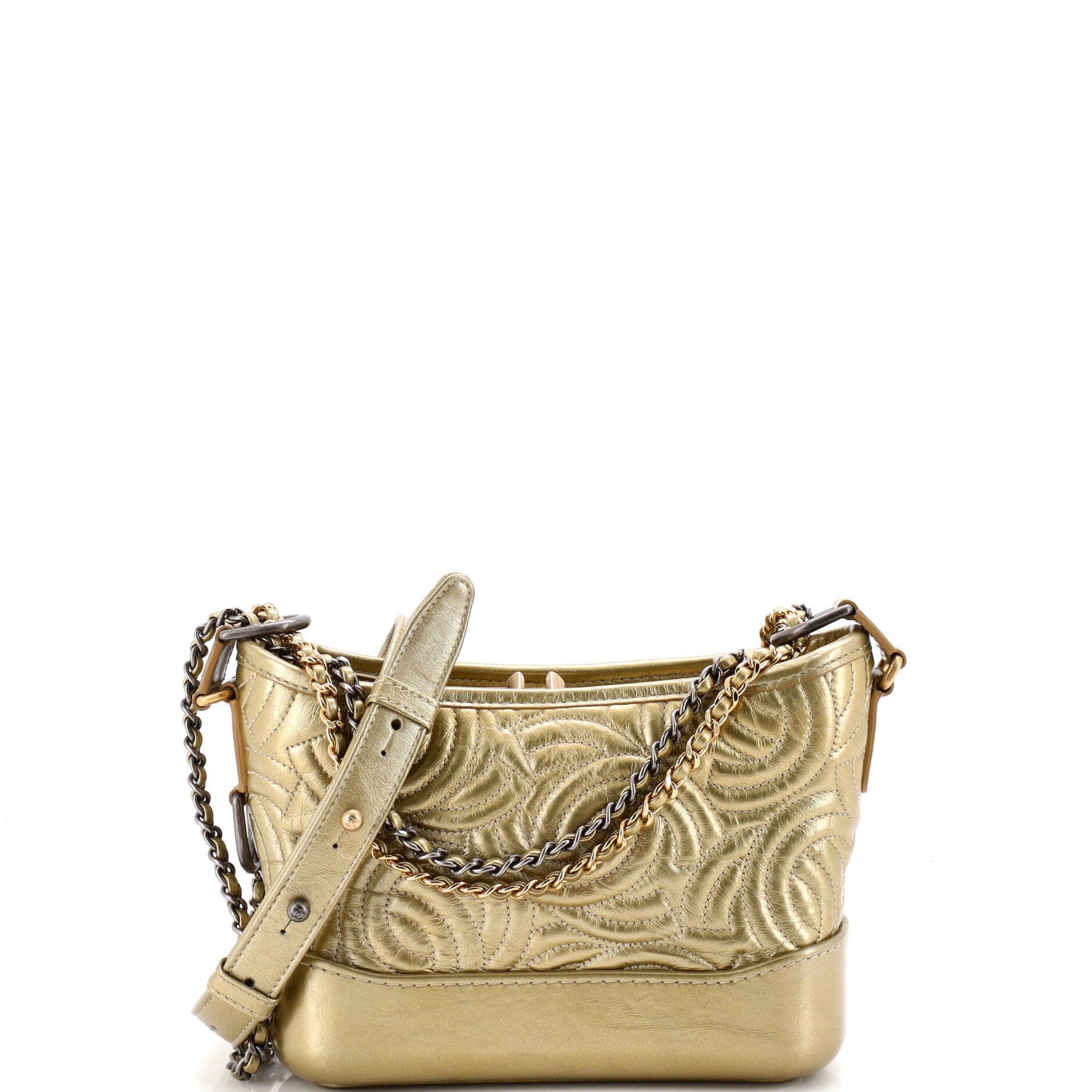 Gabrielle Hobo CC Stitched Calfskin Small