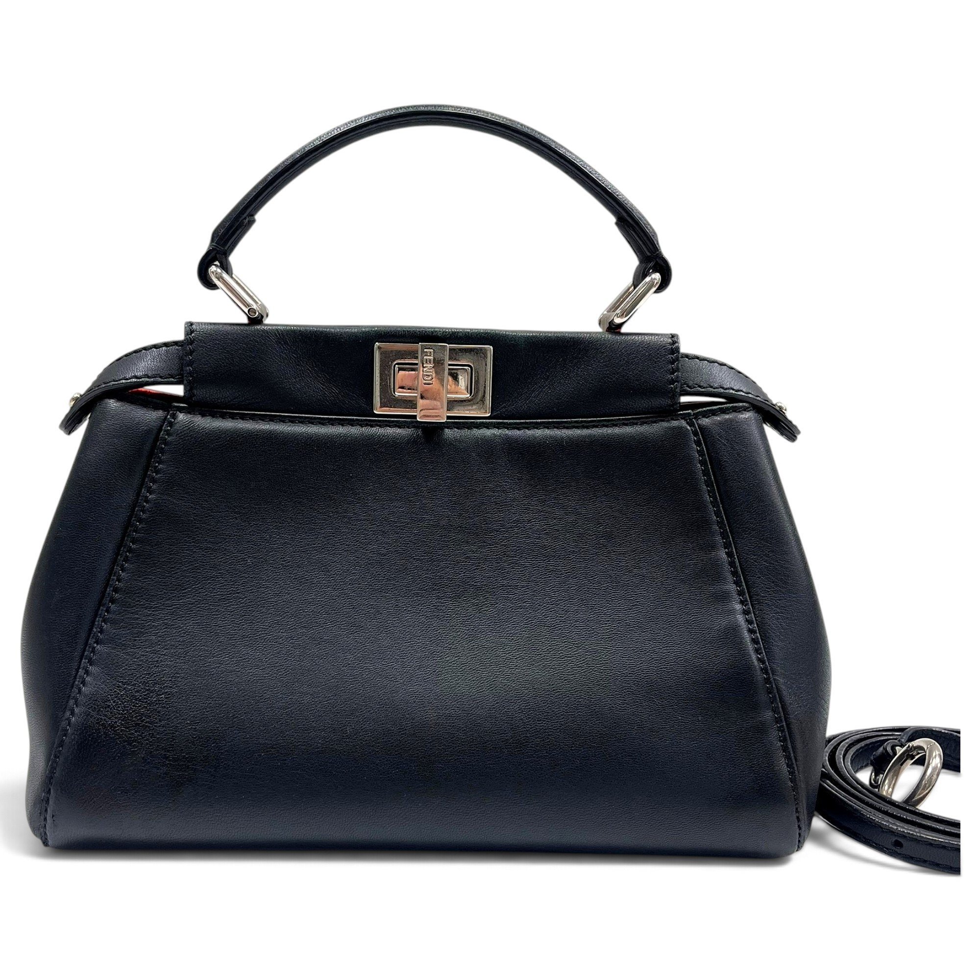 Peekaboo leather handbag