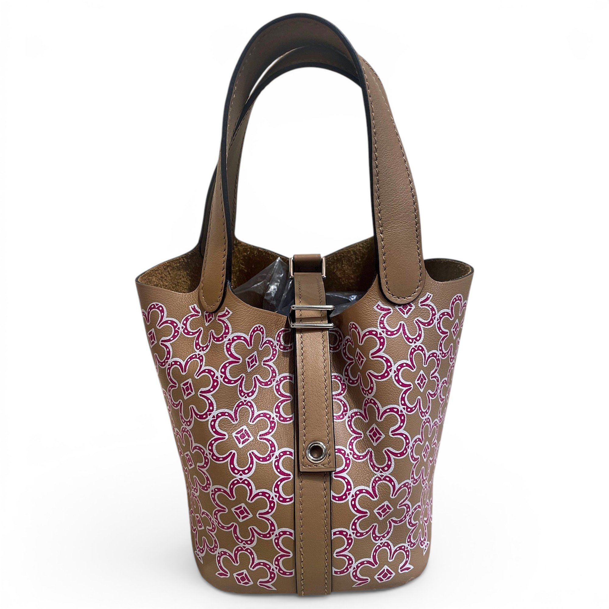 Picotin leather handbag