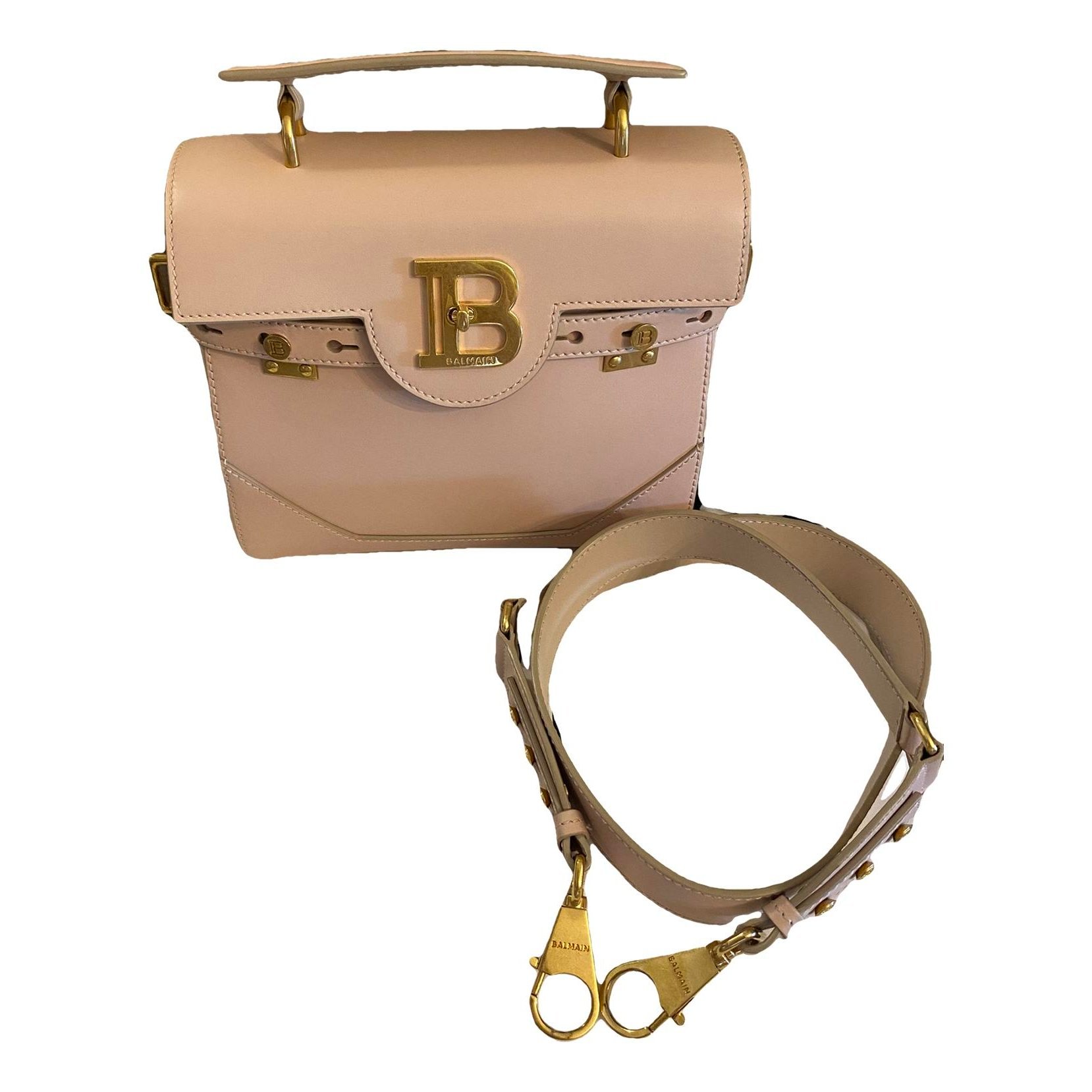 Balmain BBuzz leather crossbody bag