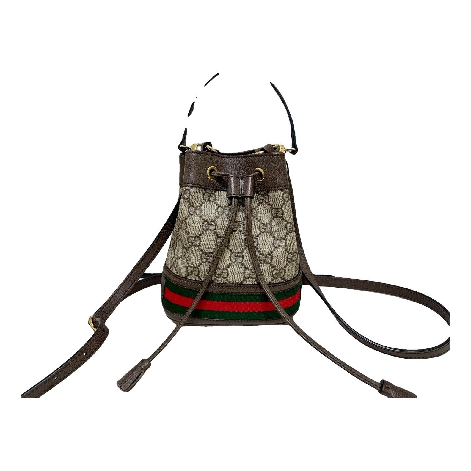 Ophidia Bucket leather handbag
