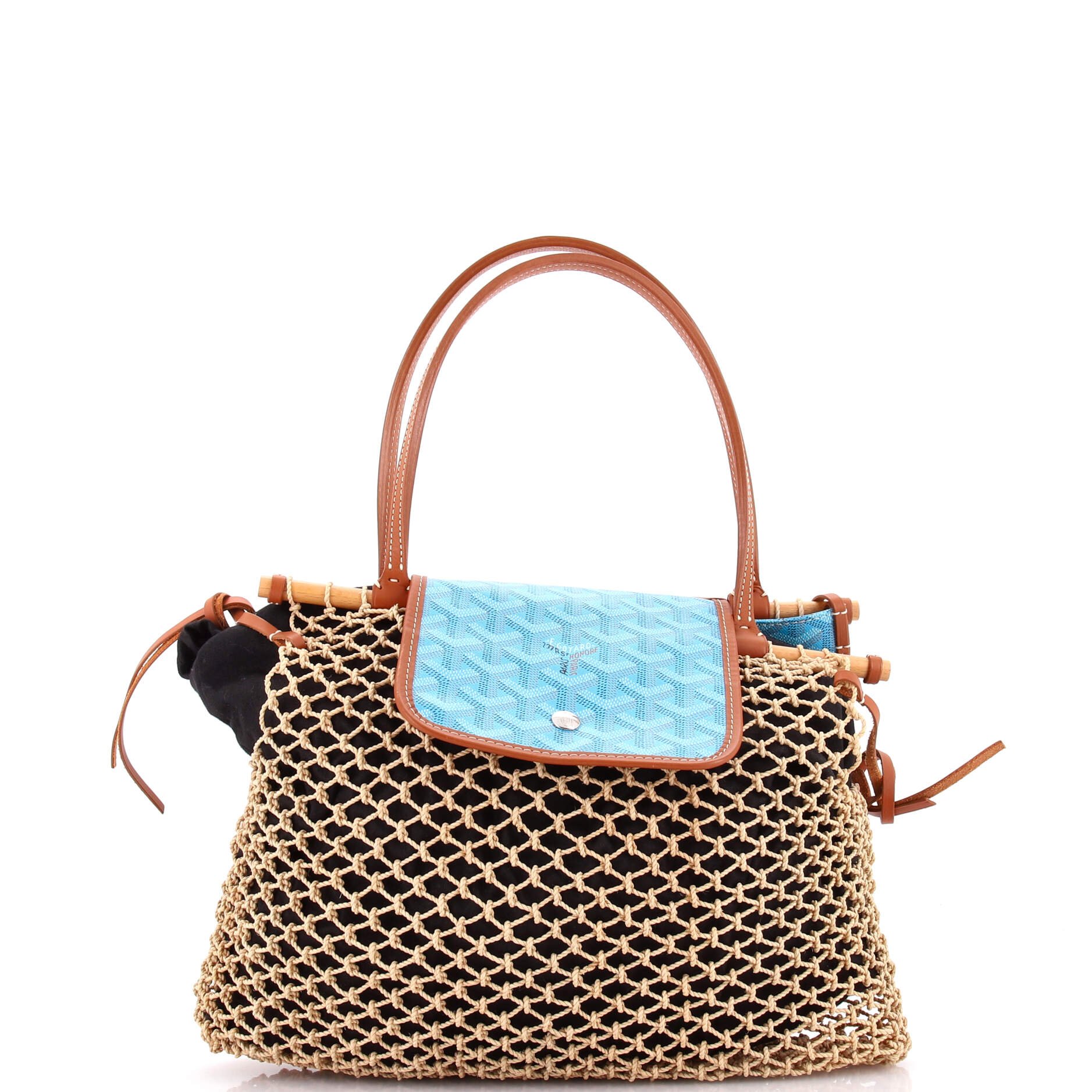 Goyard Aligre Bag Raffia Net with Coated Canvas