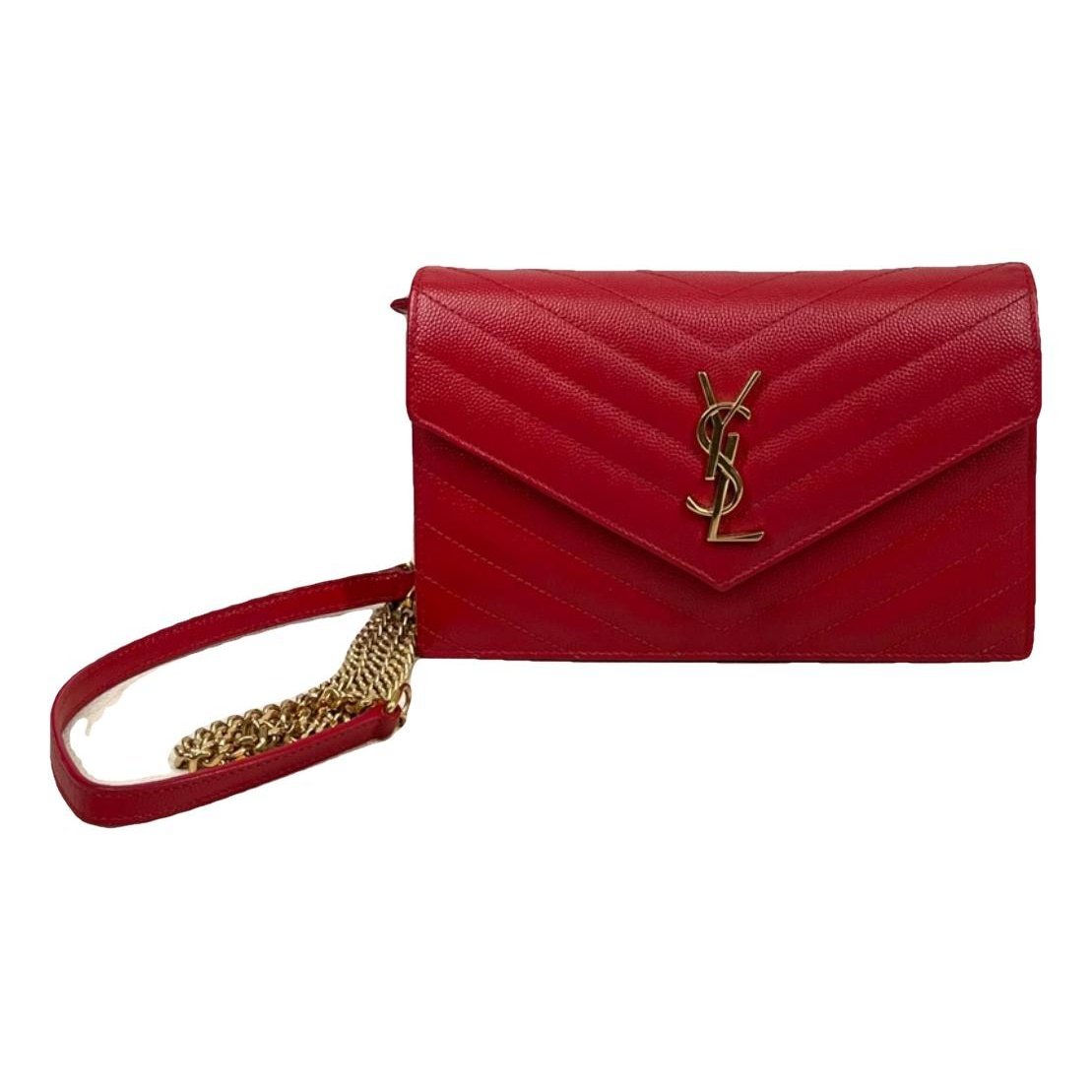 Portefeuille enveloppe leather crossbody bag