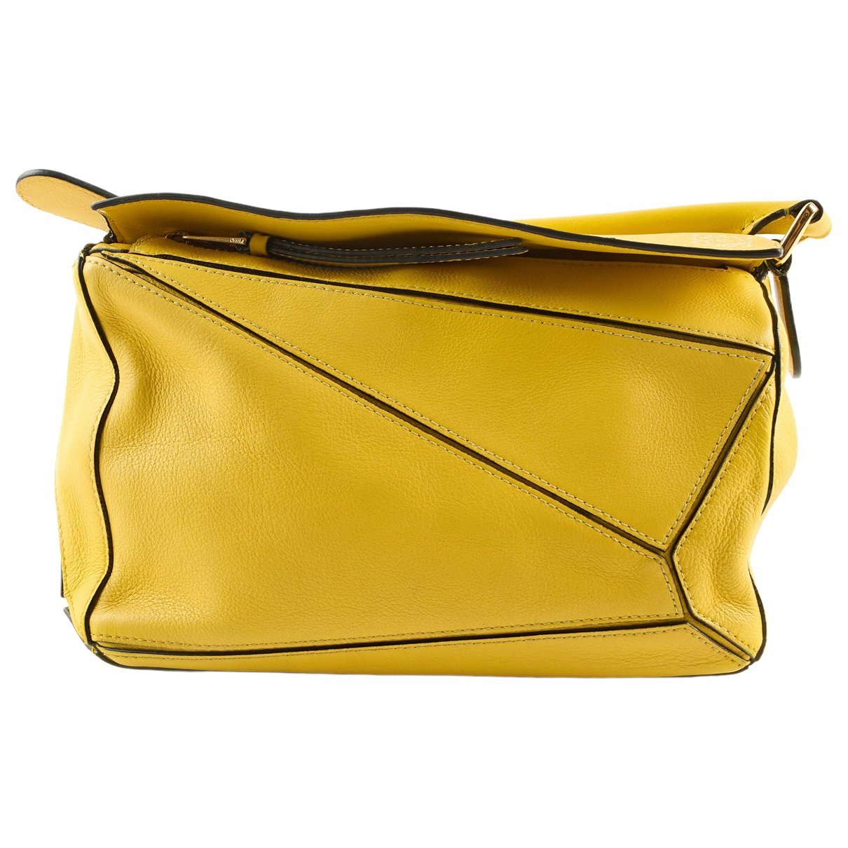 Puzzle leather handbag
