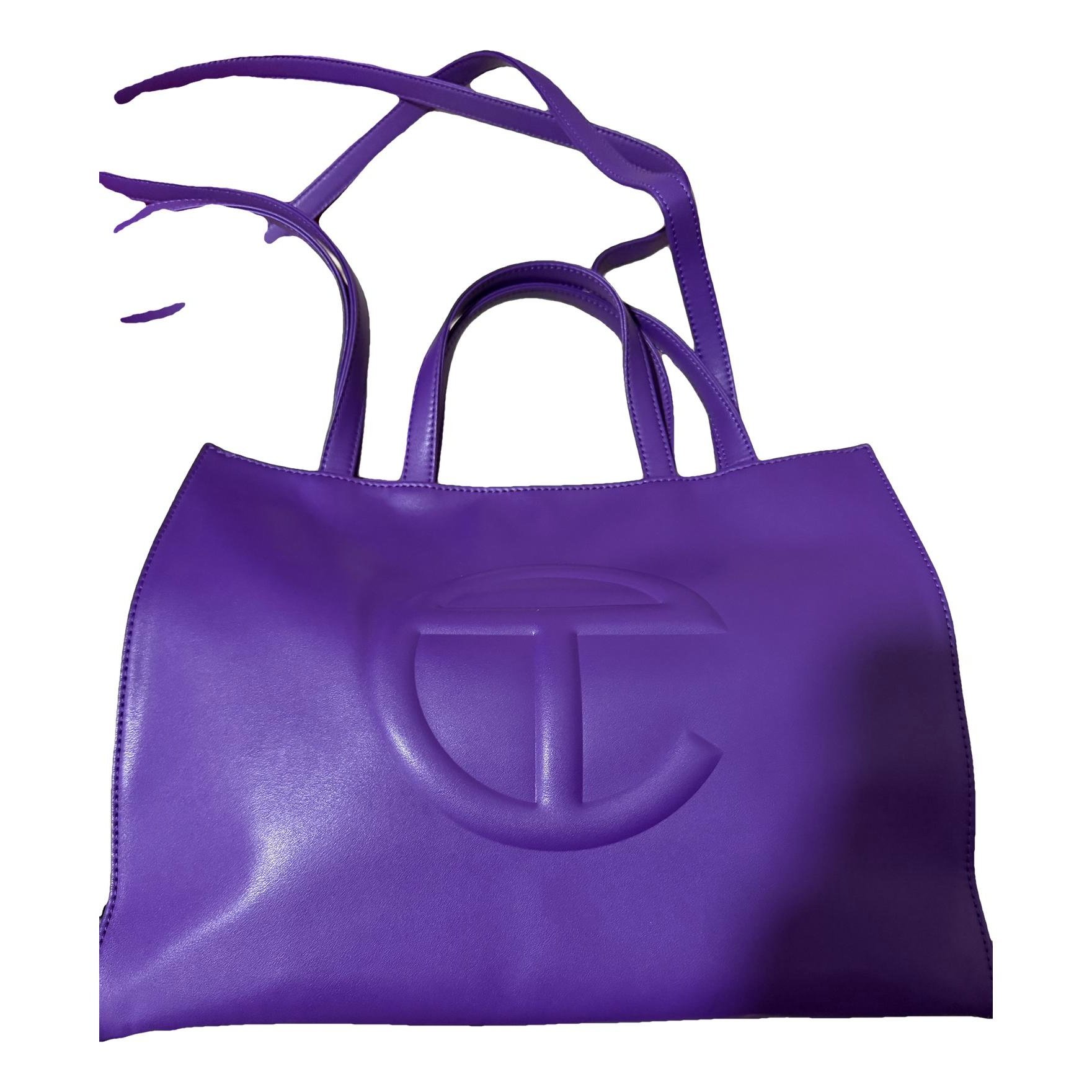 Telfar Large Shopping Bag patent leather travel bag