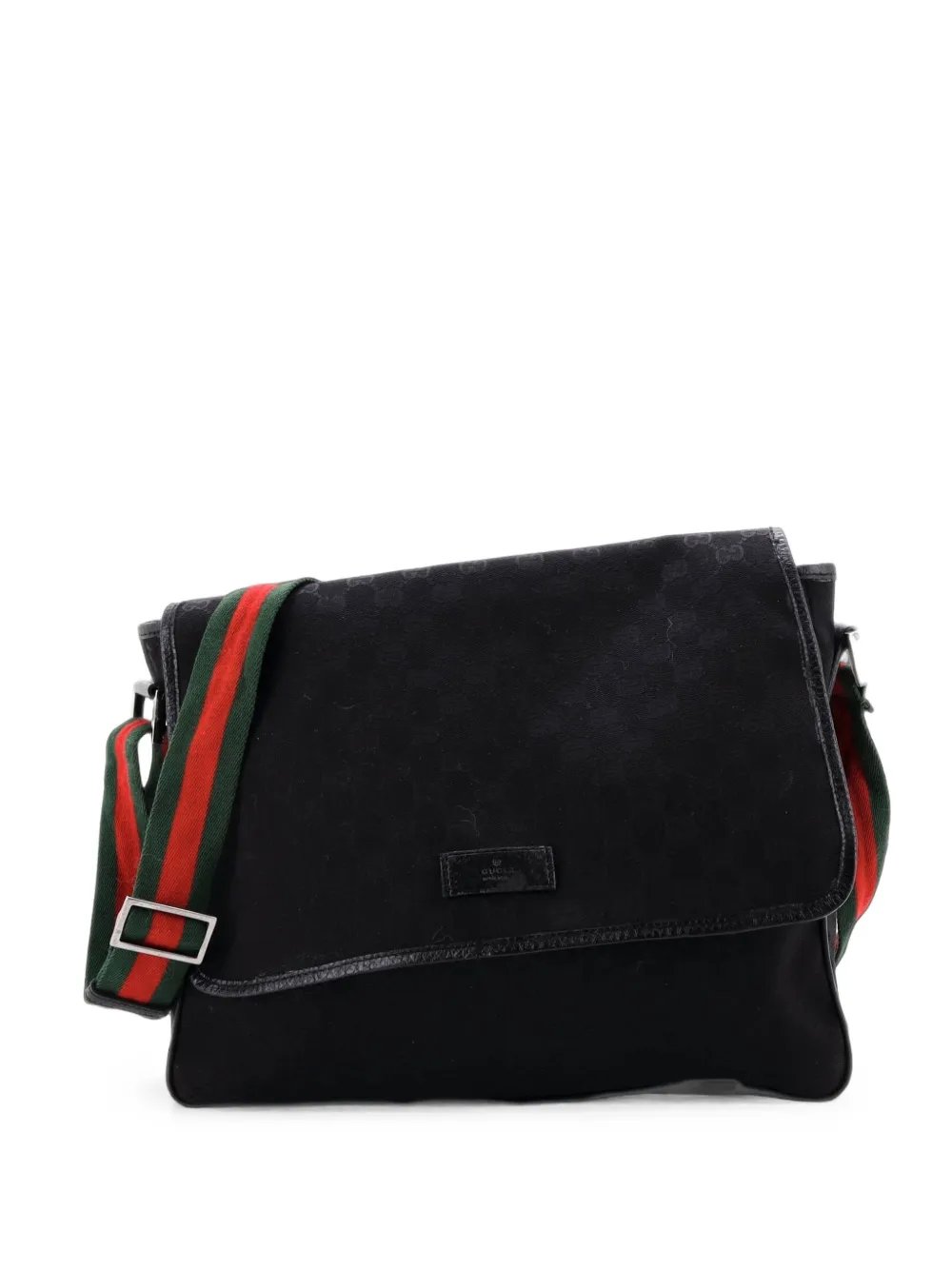 Web Strap Flap Messenger GG Canvas Medium crossbody bag