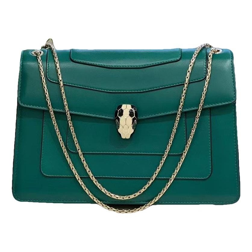 Serpenti leather handbag