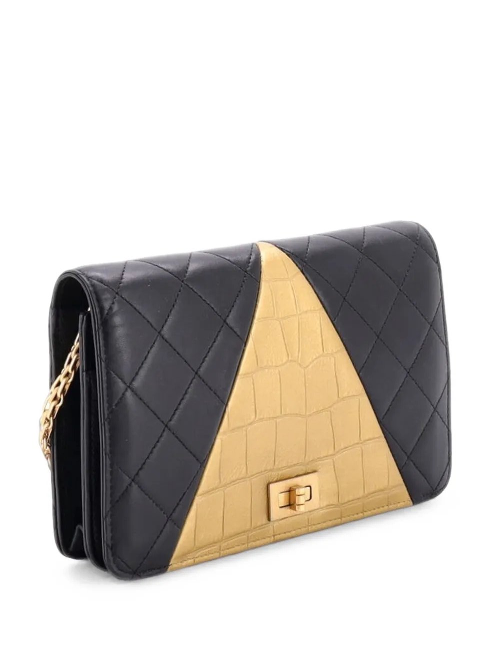Reissue 2.55 Wallet on Chain Crocodile Embossed Calfskin and Quilted Lambskin crossbody bag