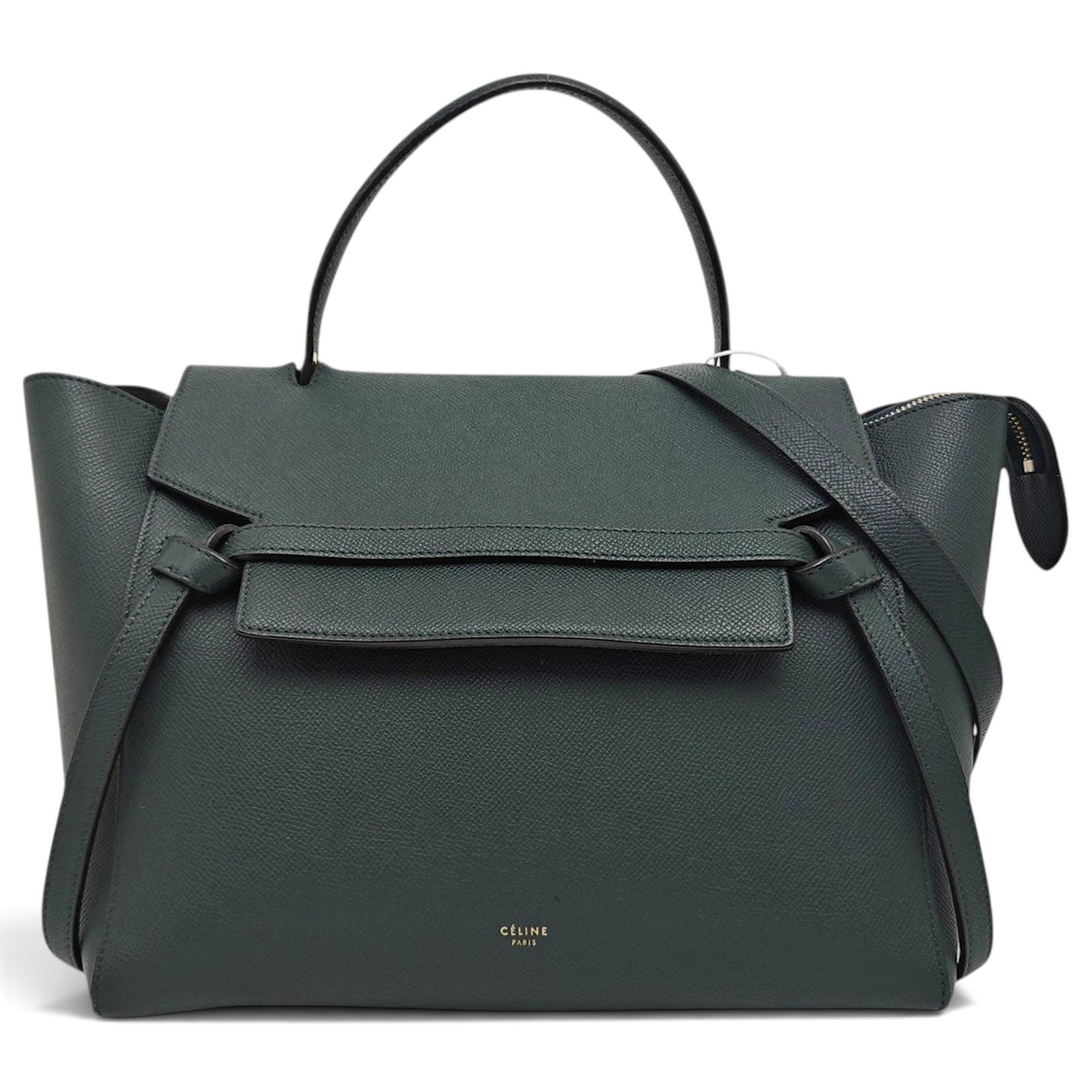 Belt leather handbag
