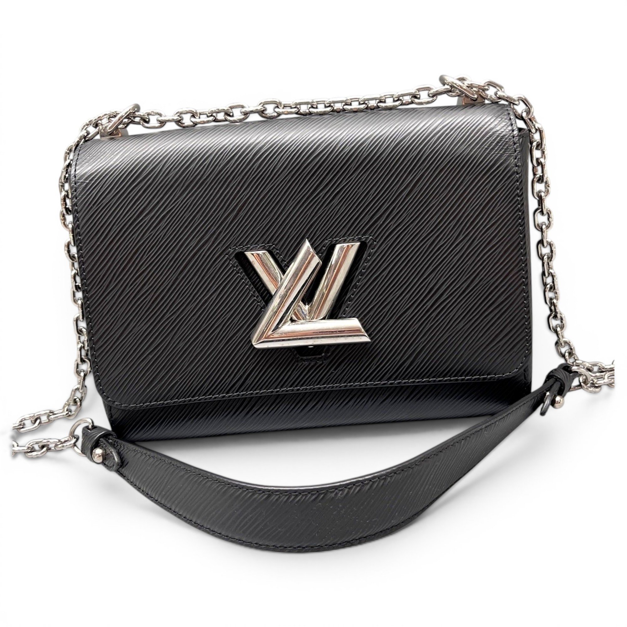 Twist leather handbag
