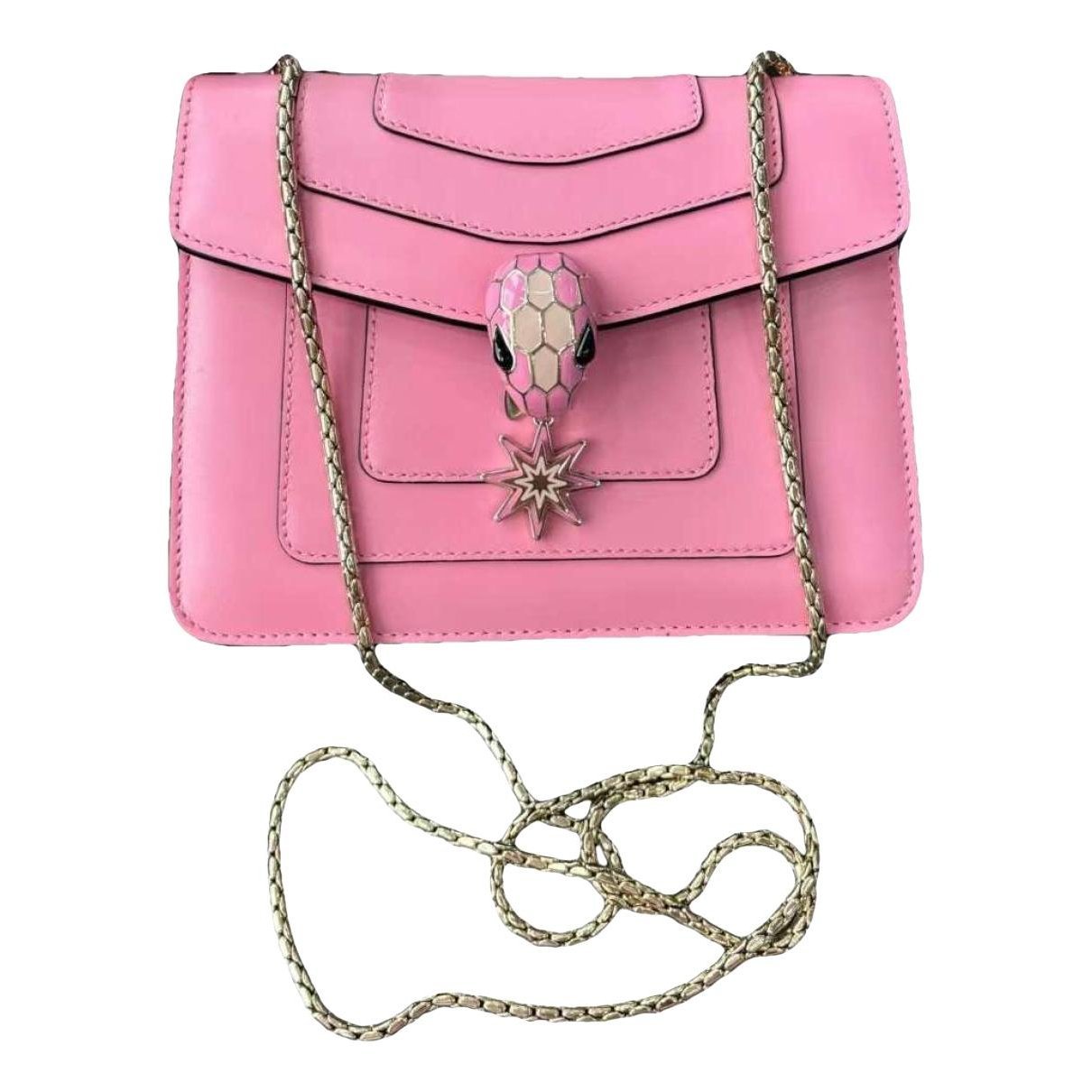 Serpenti leather handbag