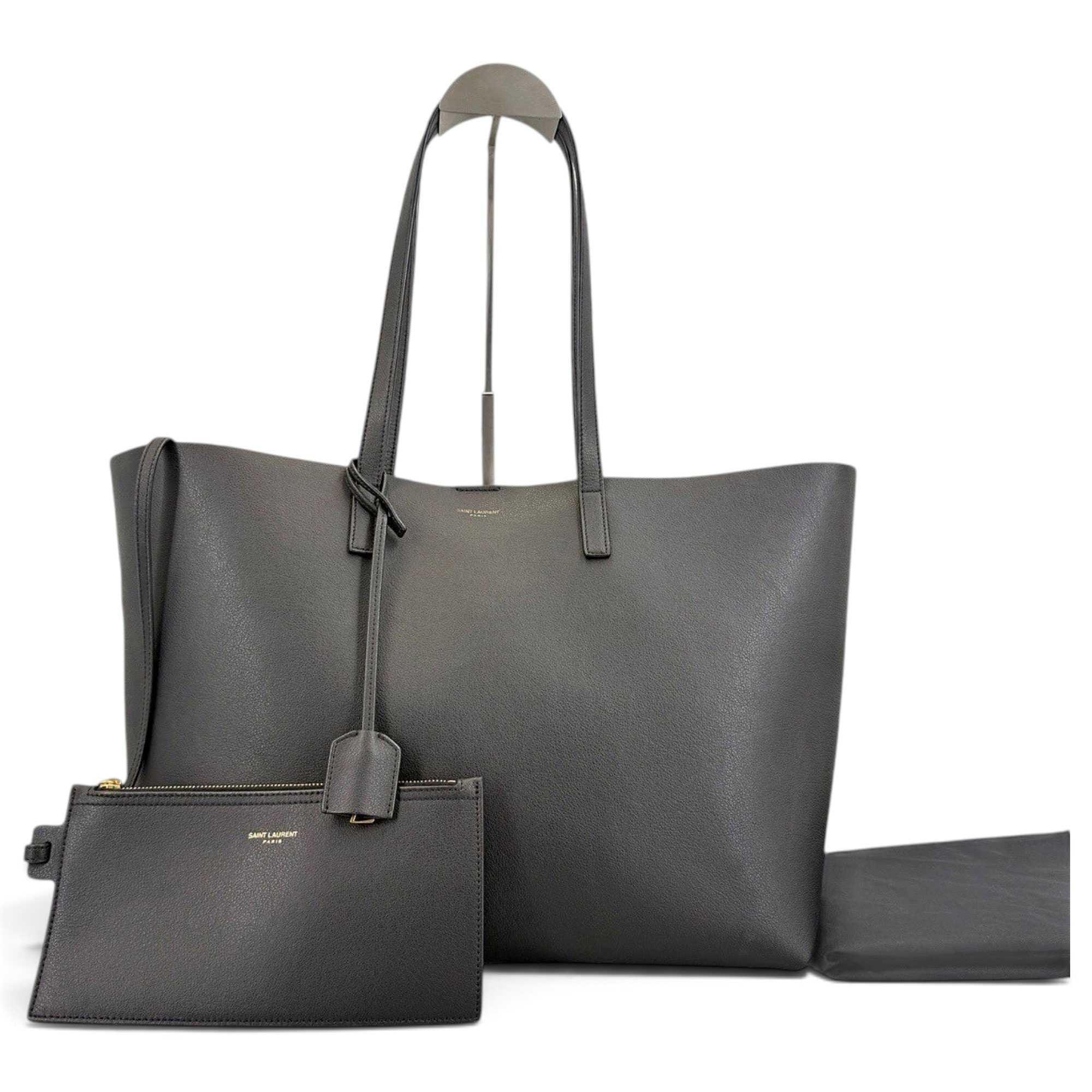 Shopping leather handbag