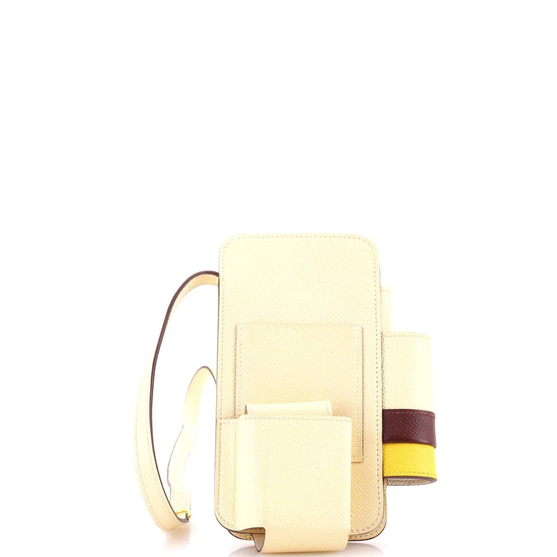 Leather clutch bag