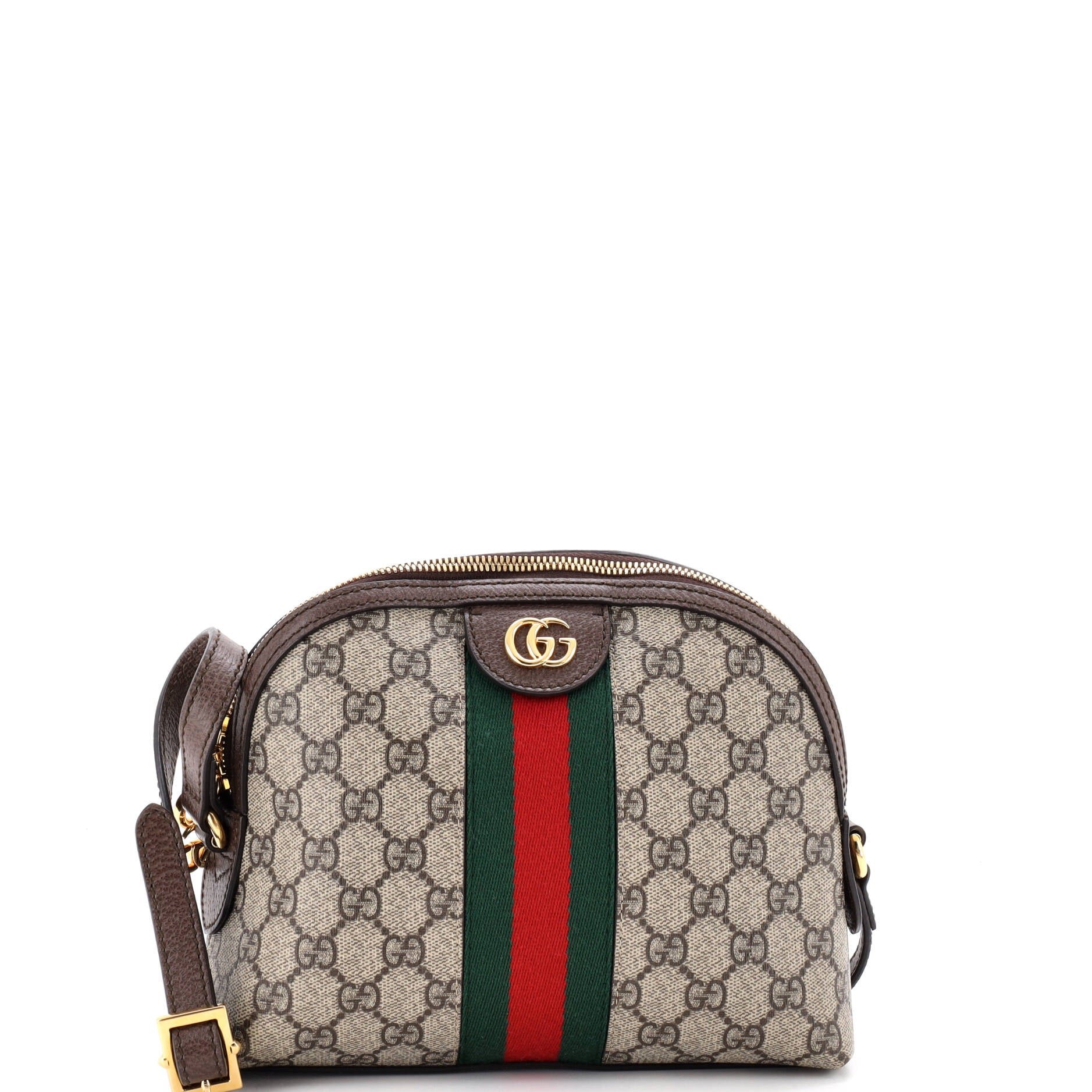 Ophidia Dome Shoulder Bag GG Coated Canvas Small