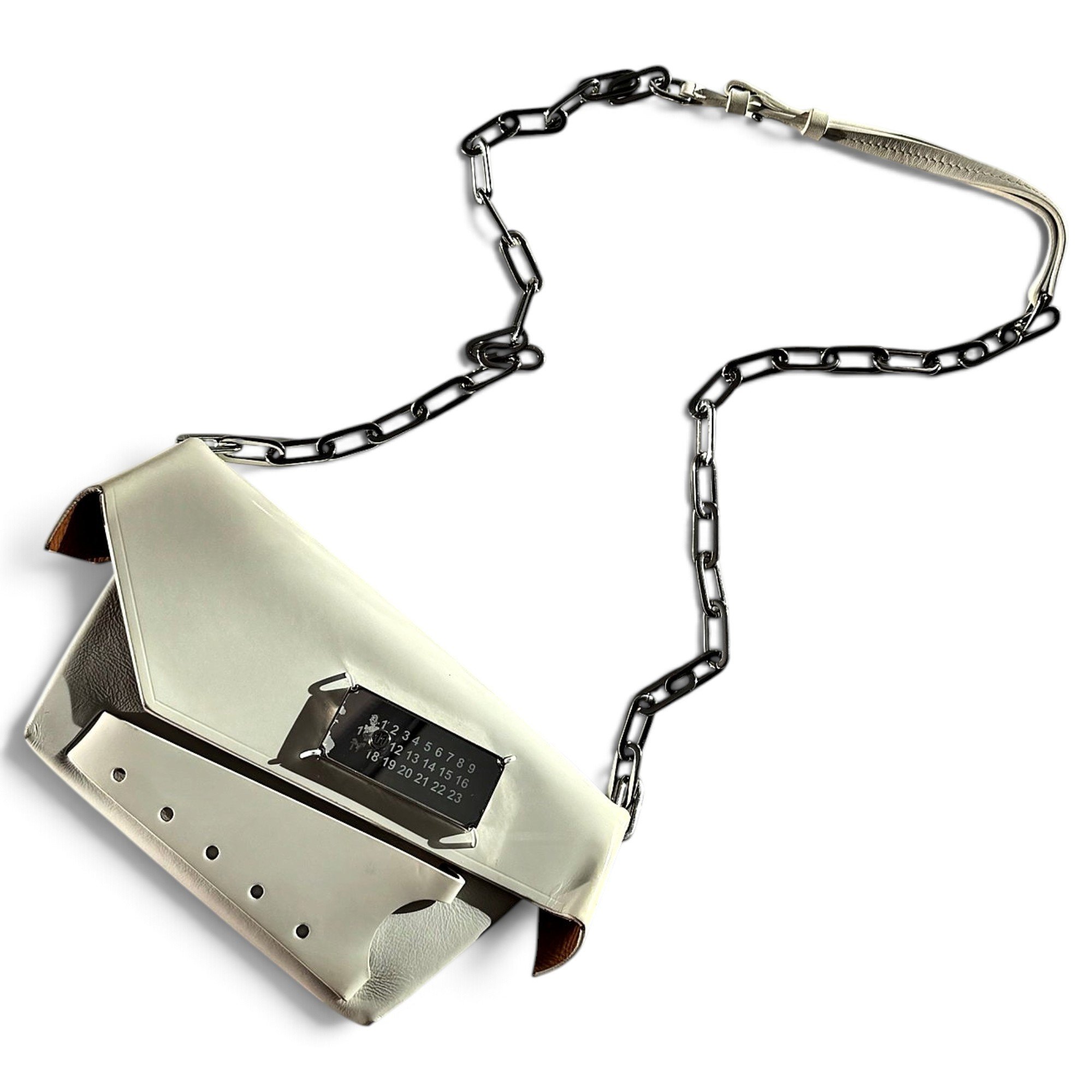 Maison Martin Margiela Tabi Frame leather handbag