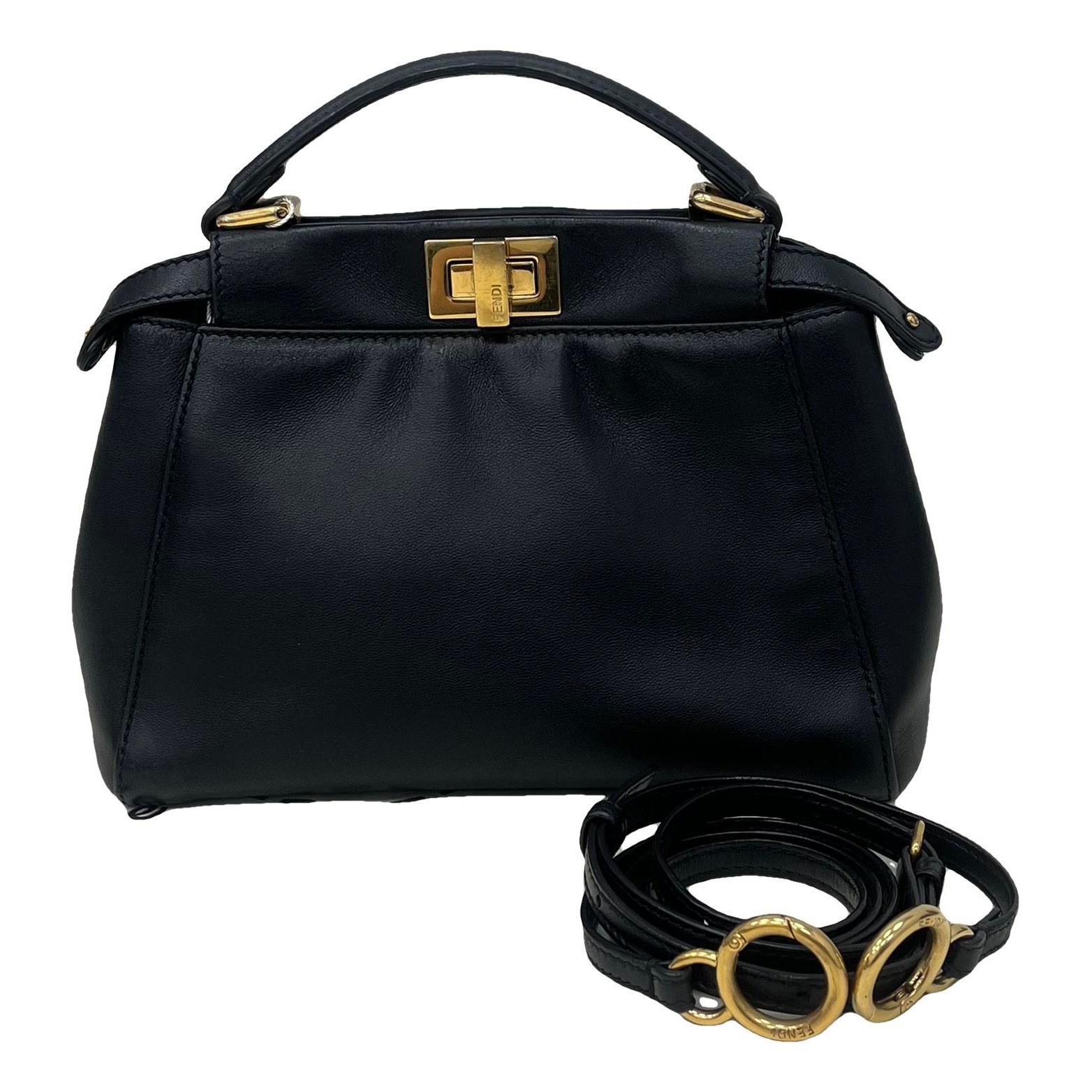 Peekaboo leather handbag