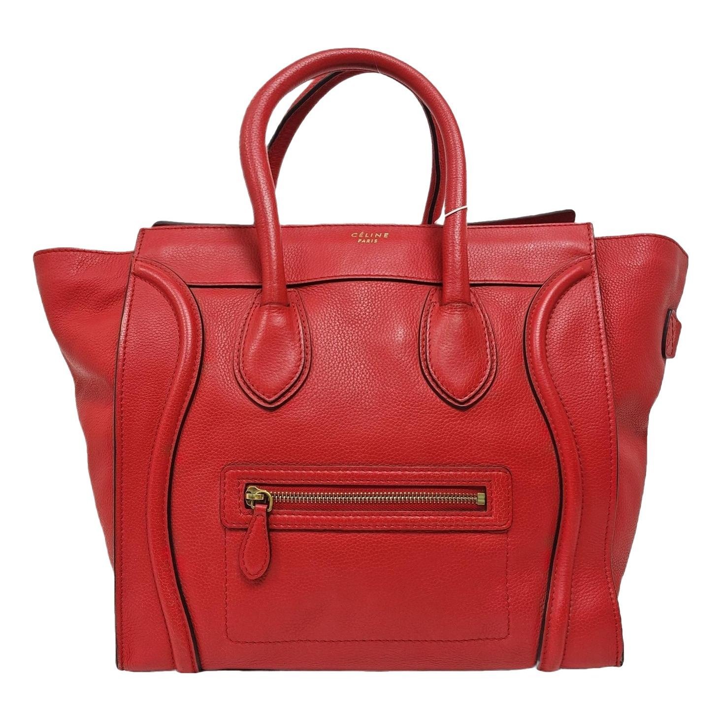 Luggage leather handbag