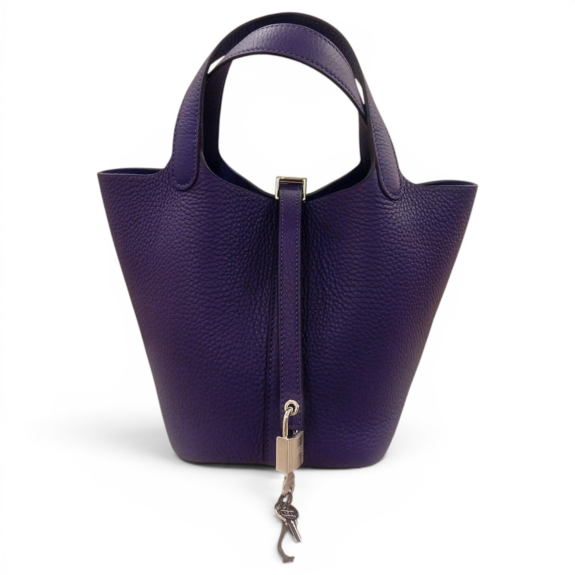 Picotin leather handbag