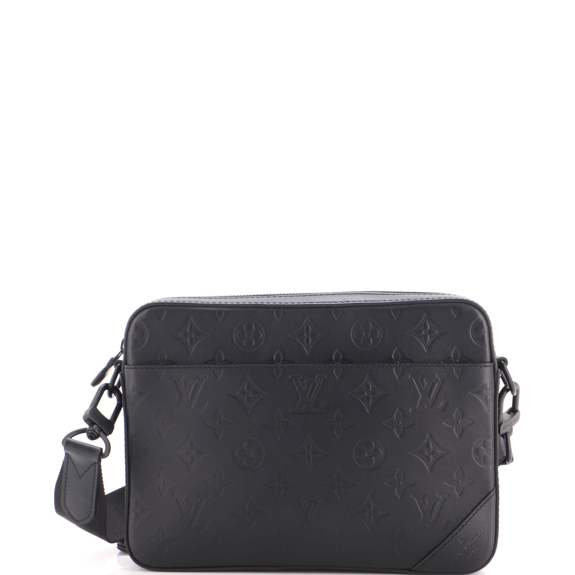 Duo Messenger Bag Monogram Shadow Leather