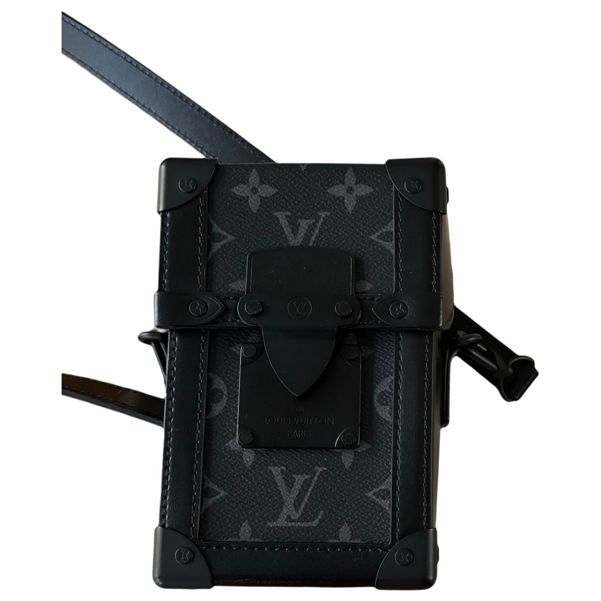 Leather clutch bag