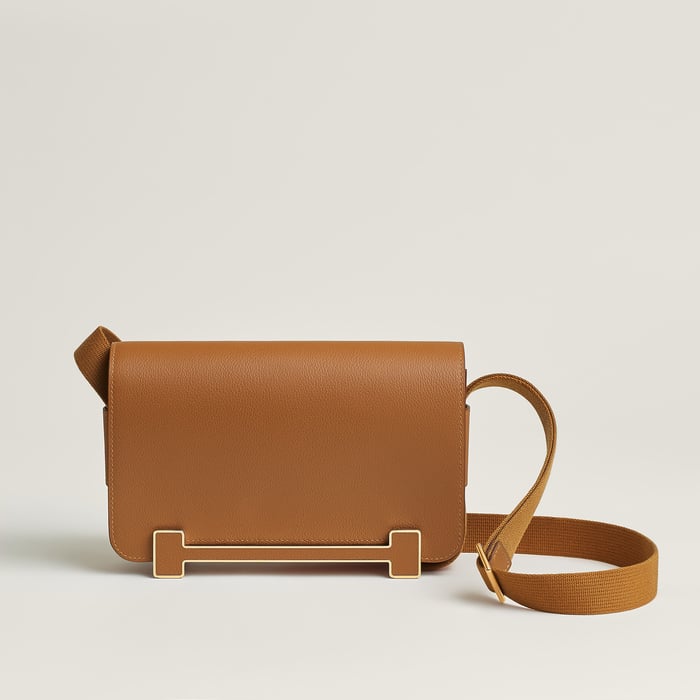 Gold Hermès Geta Slim Bag