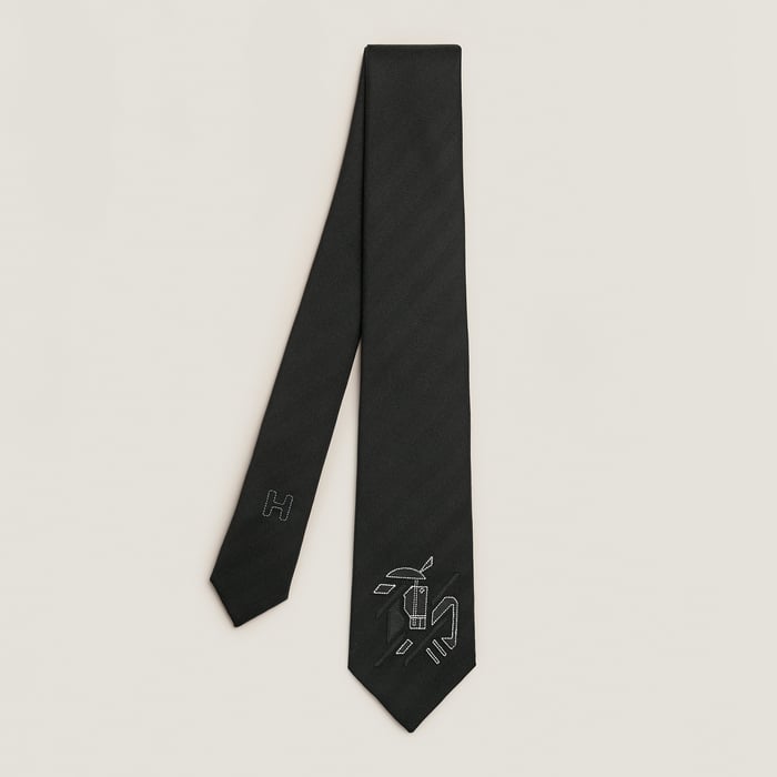 Noir Chevaux En Symetrie Tie