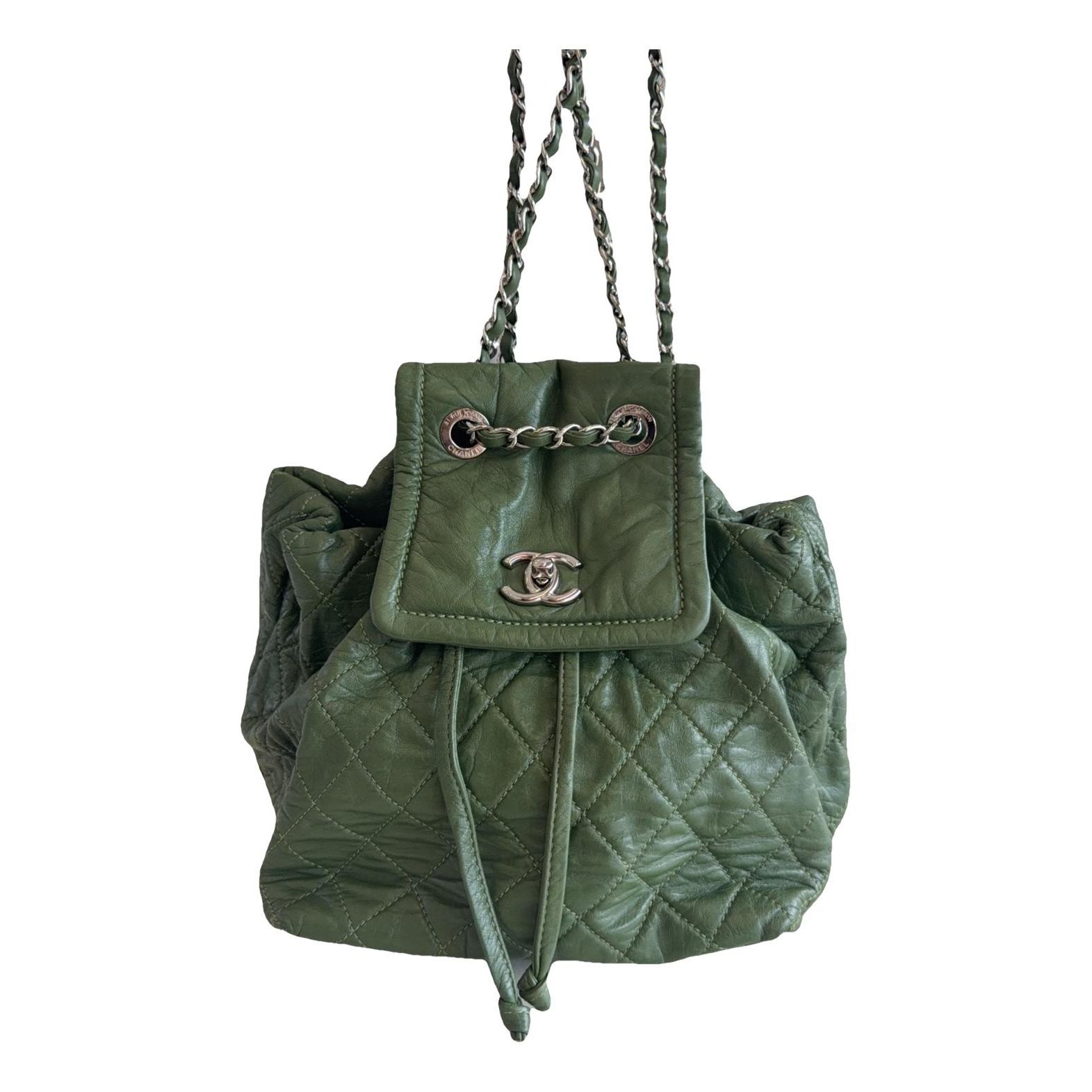 Leather backpack