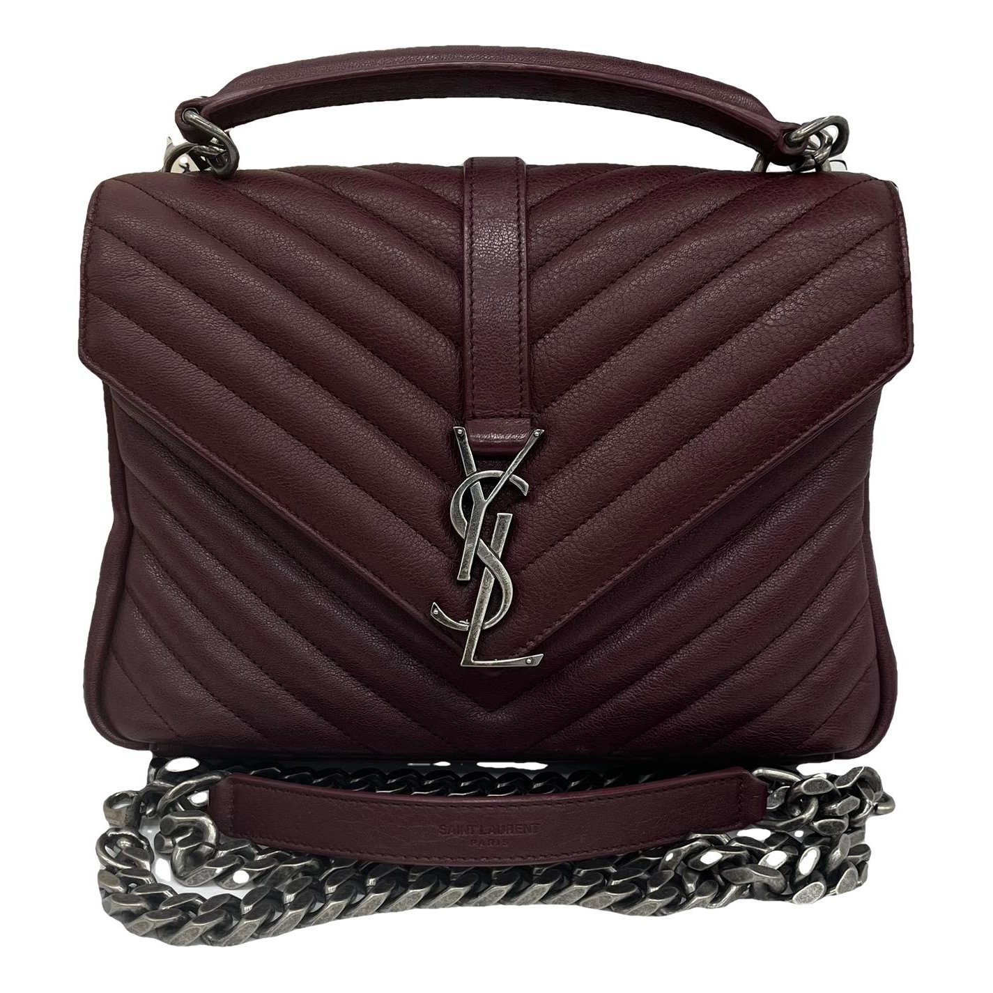 Collége monogramme leather handbag