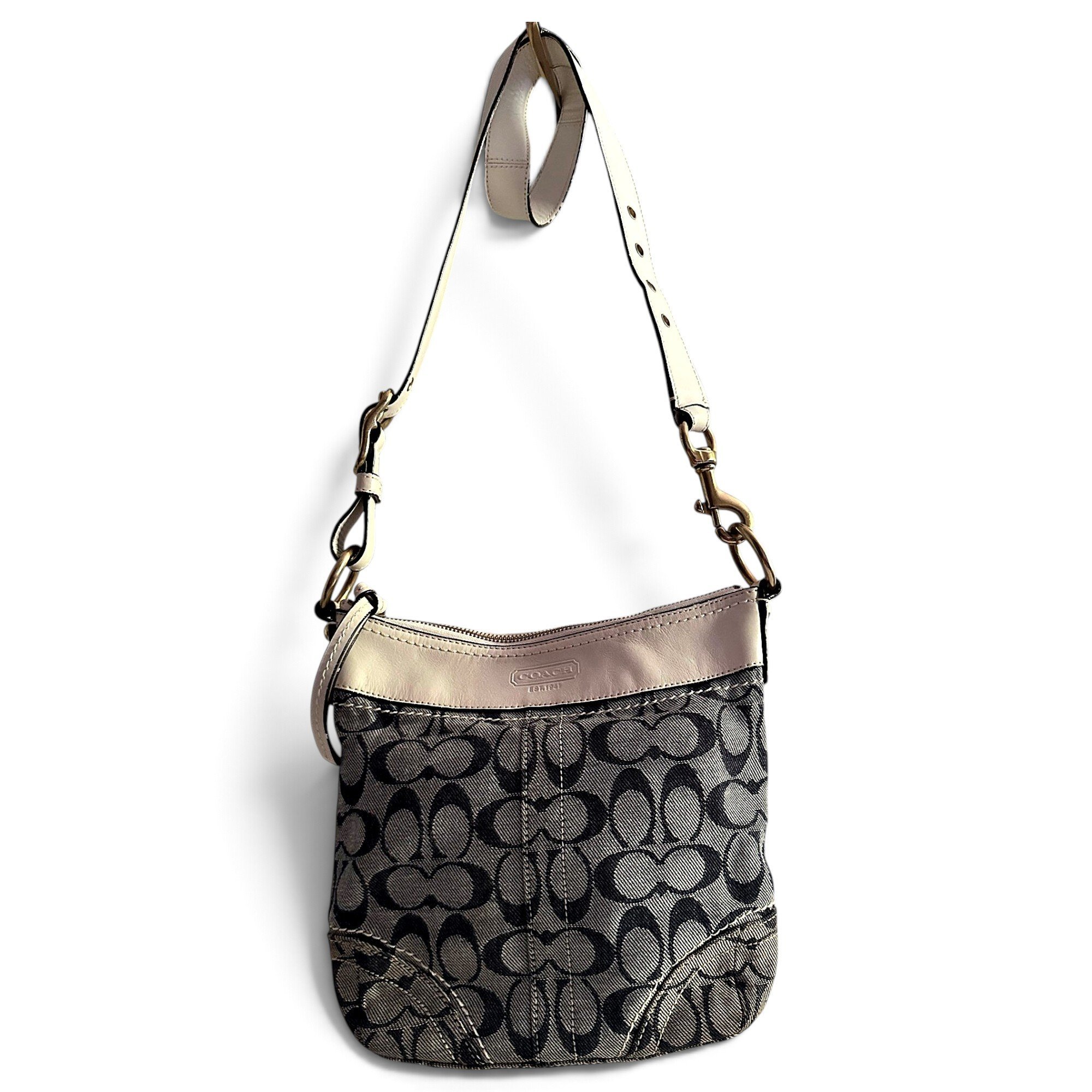 Canvas Courier Crossbody cloth handbag