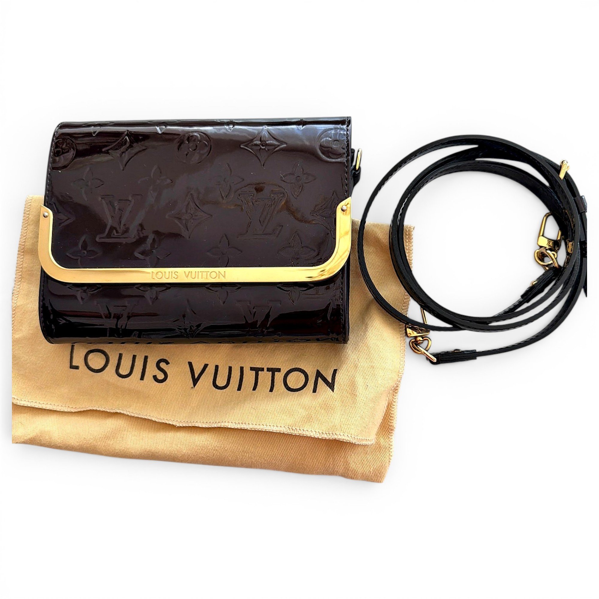 Louise patent leather handbag