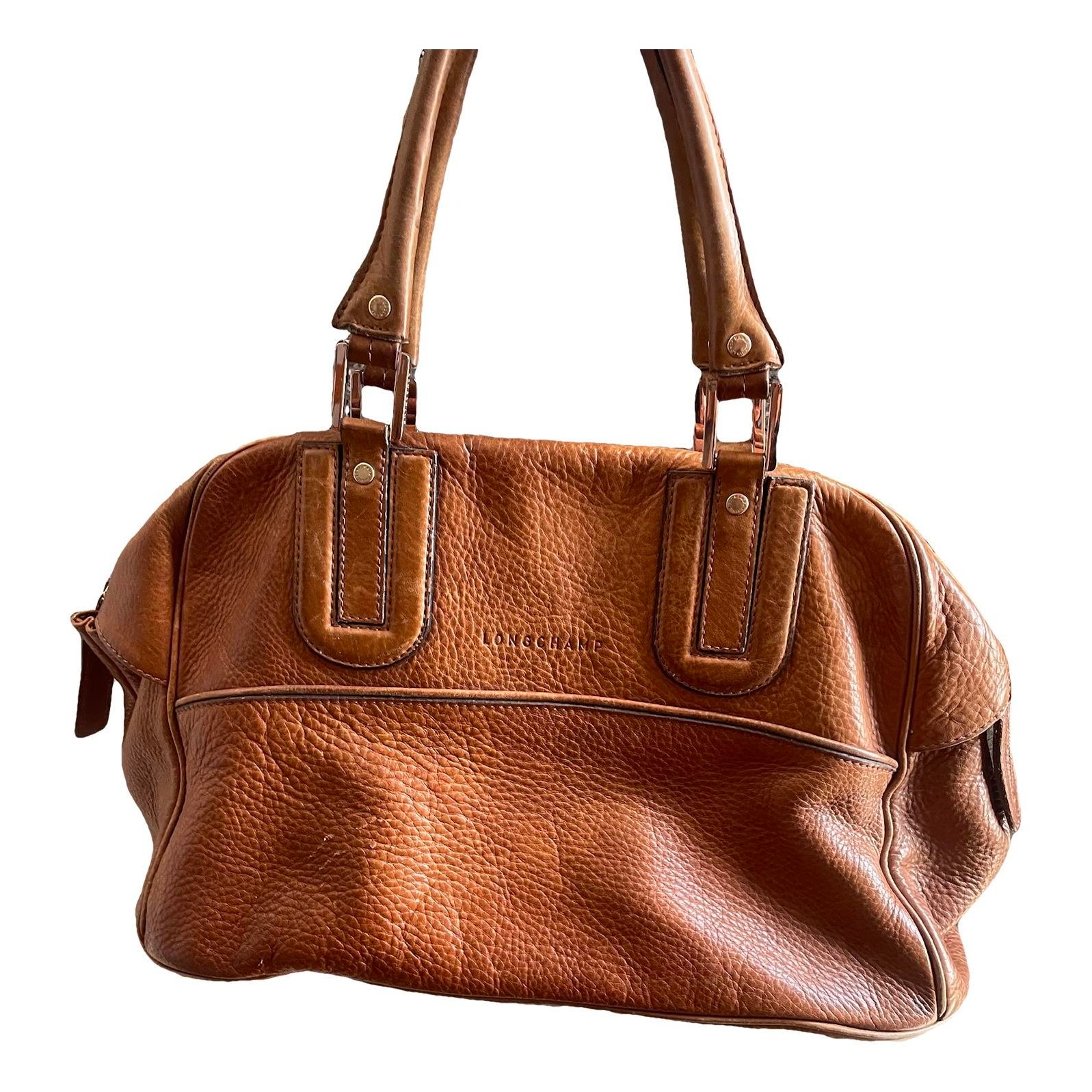 Cosmos leather bowling bag