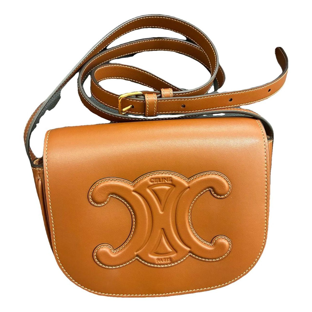 Triomphe leather handbag