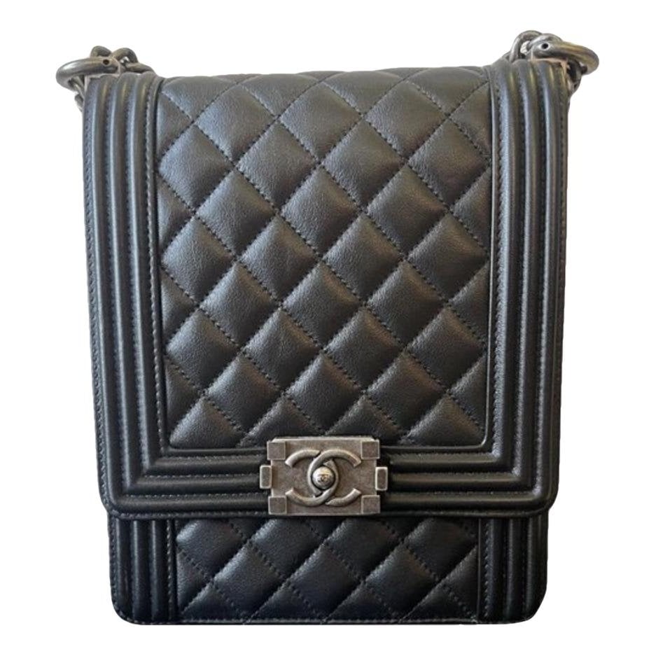 North South Boy leather crossbody bag