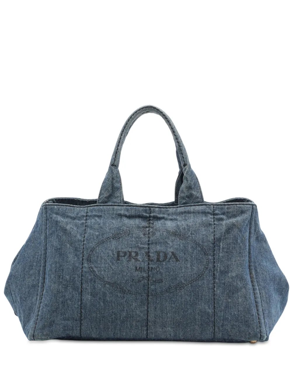 2013-2026 Large Denim Canapa Logo Tote satchel
