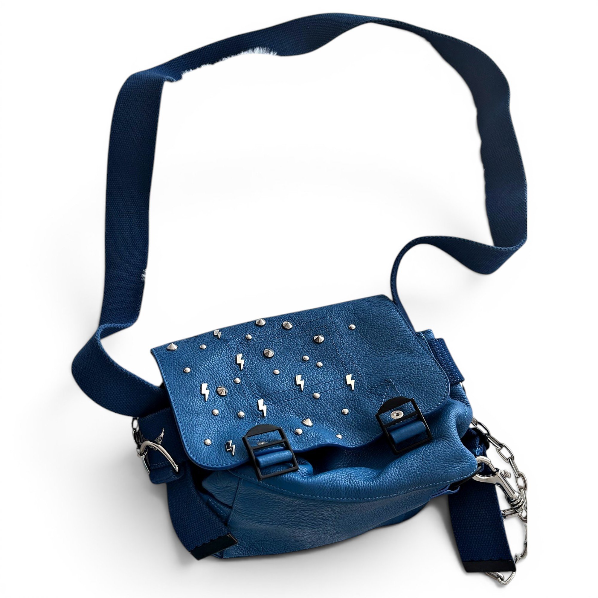 Rock leather crossbody bag