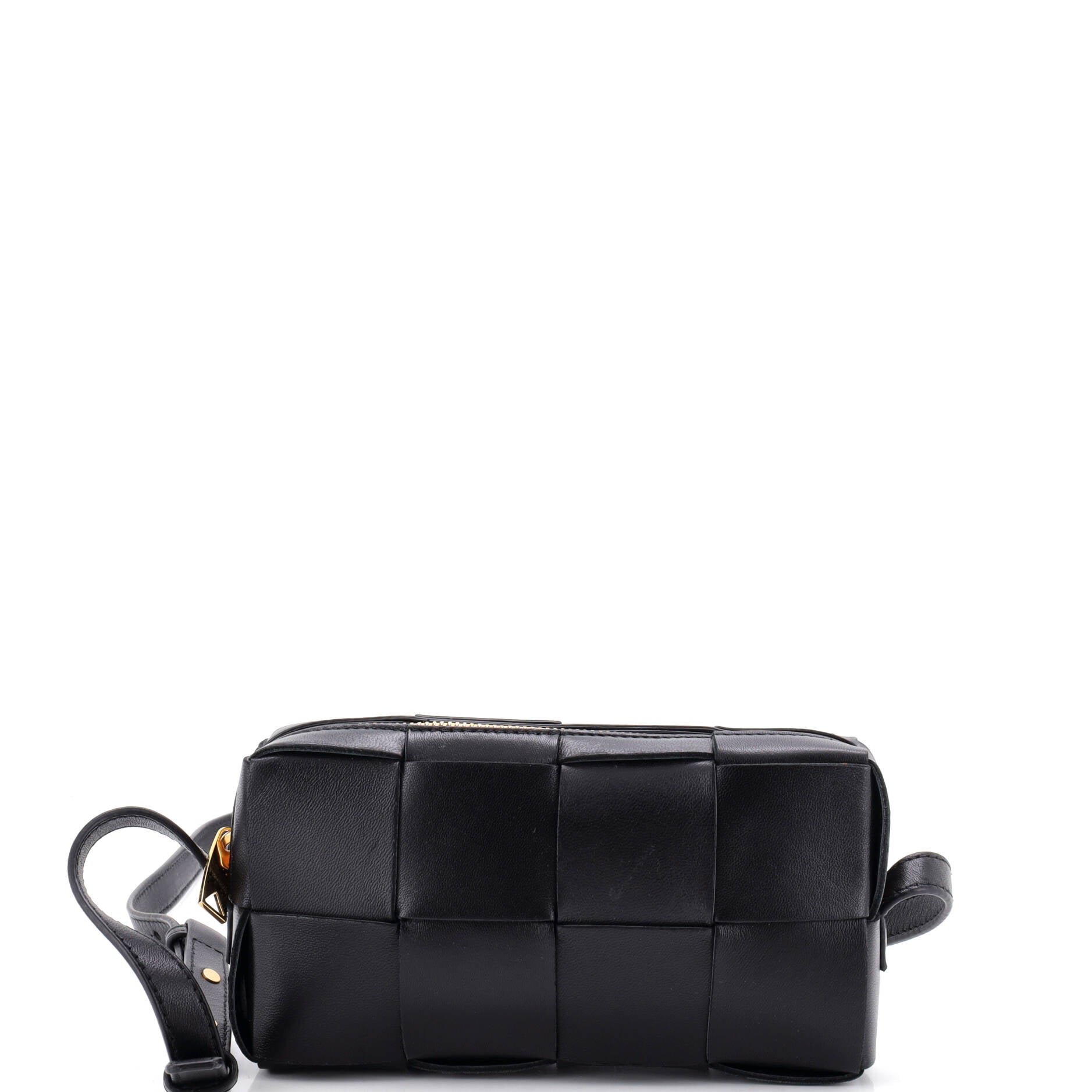 Brick Cassette Shoulder Bag Maxi Intrecciato Leather Mini