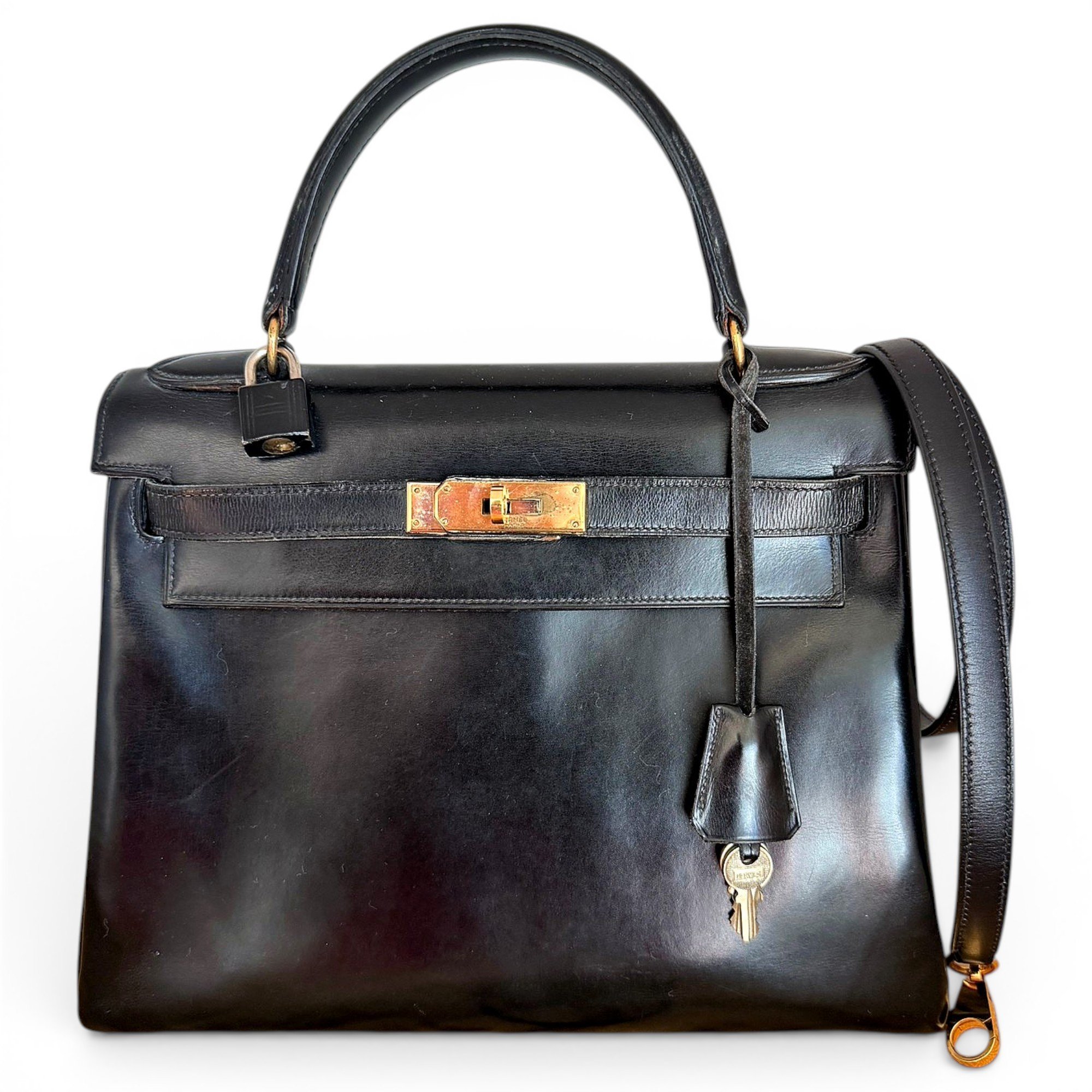 Kelly 28 leather handbag